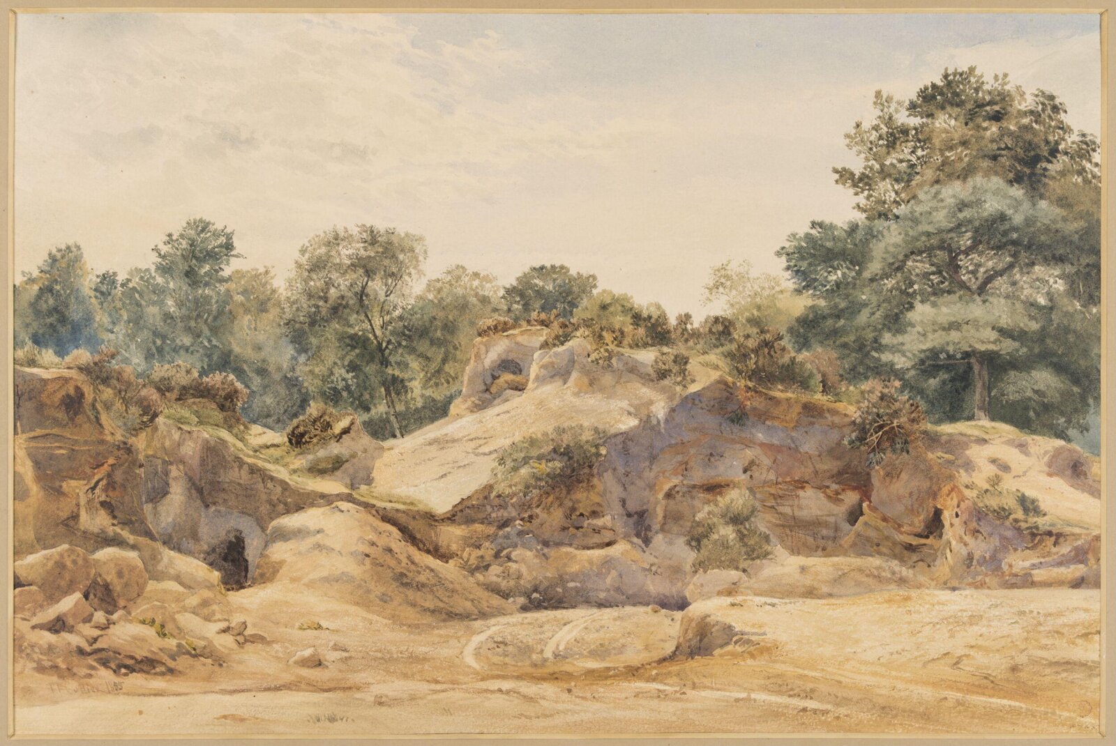 Gravel Pit at Hampstead, 1855, Thomas Frederick Collier, 1855