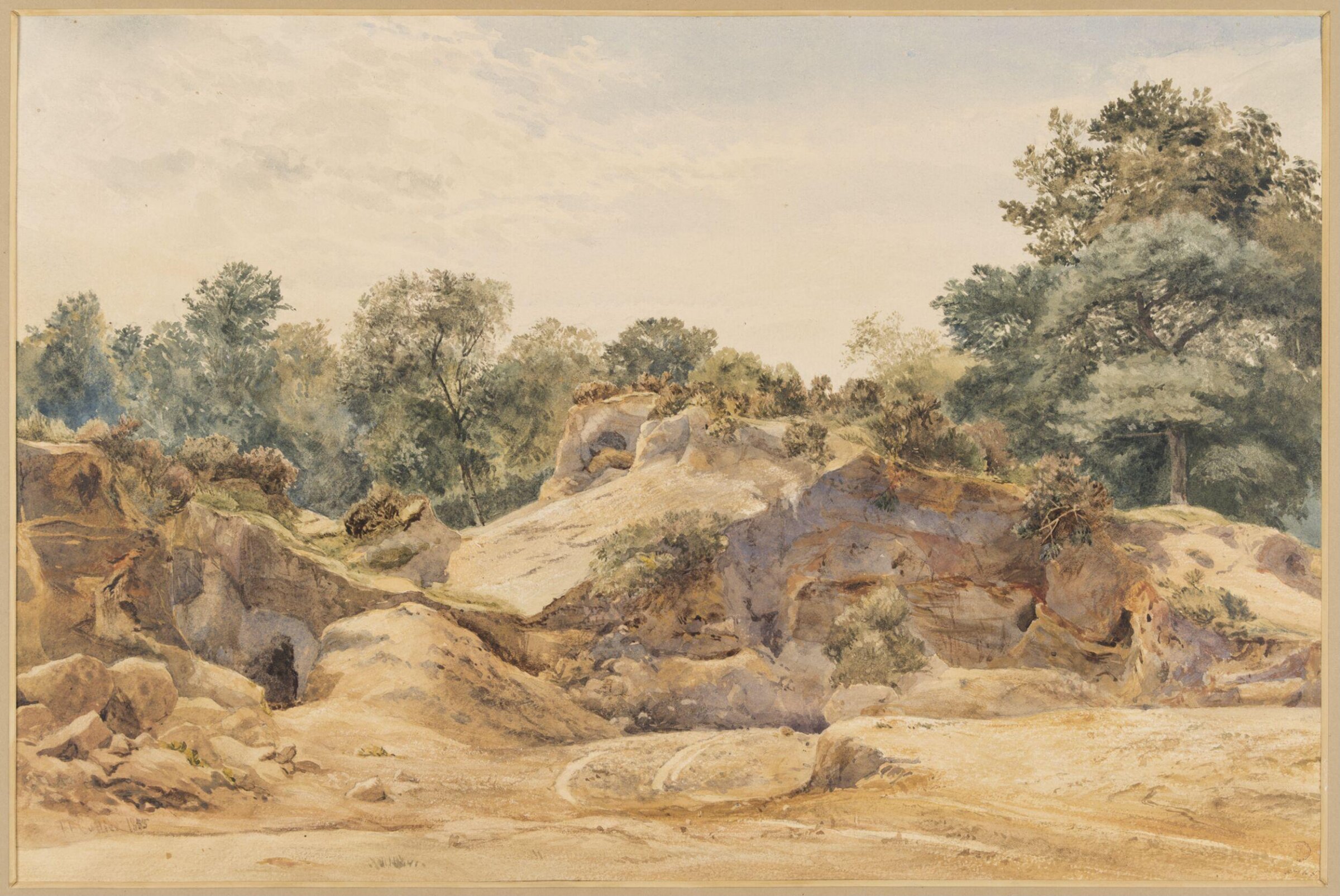 Gravel Pit at Hampstead, 1855, Thomas Frederick Collier, 1855