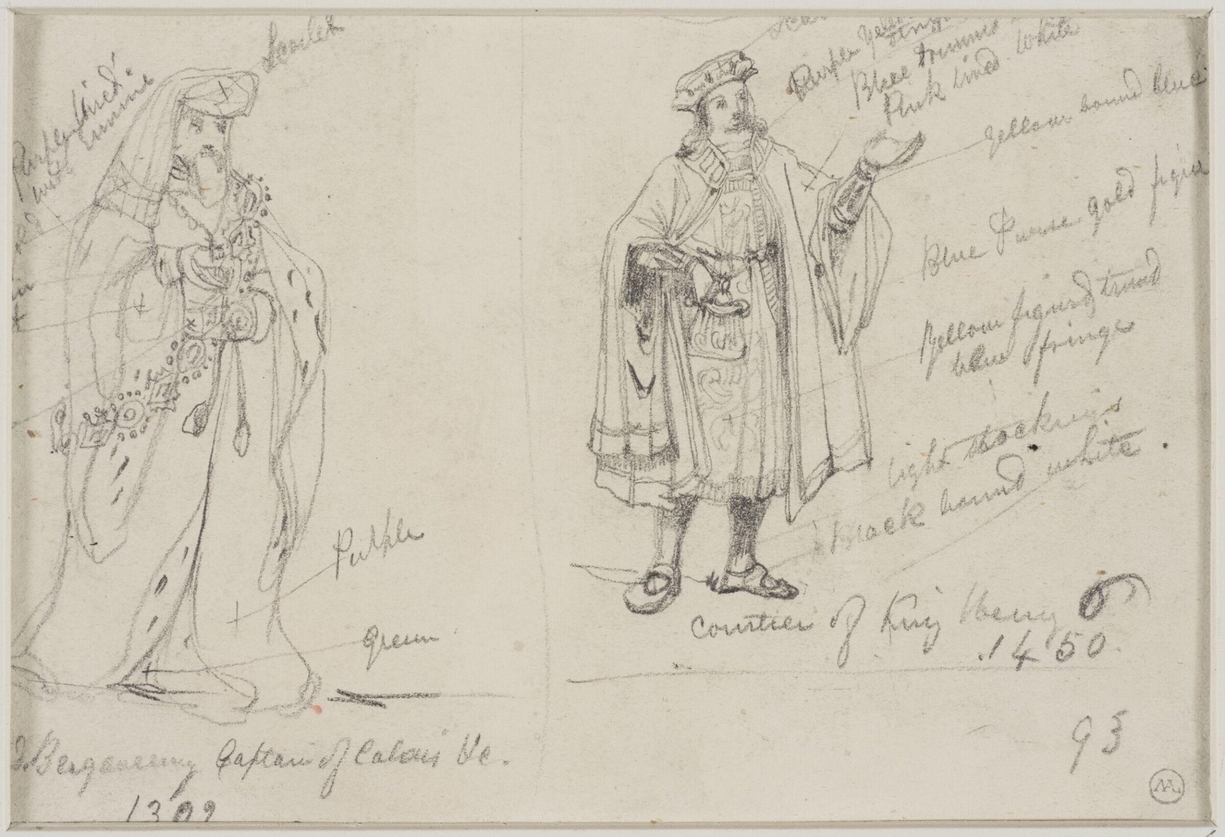 Drawing, George Cattermole, mid 19th century