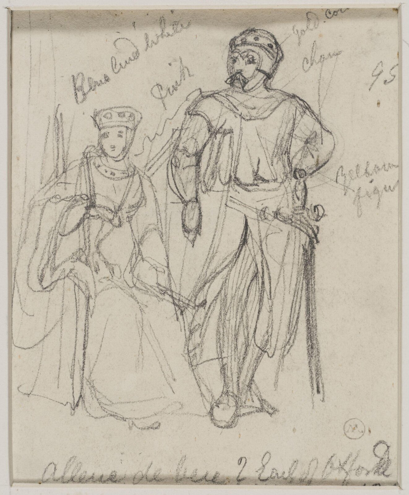 Drawing, George Cattermole, mid 19th century