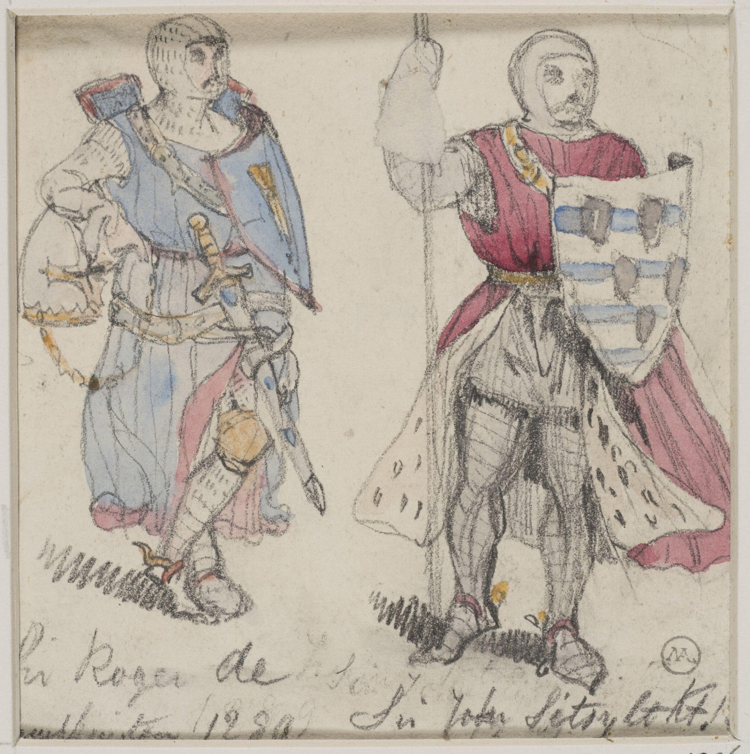 Drawing, George Cattermole, mid 19th century