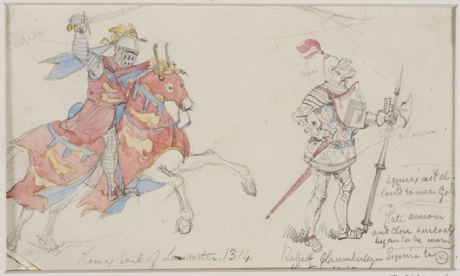 Drawing, George Cattermole, mid 19th century