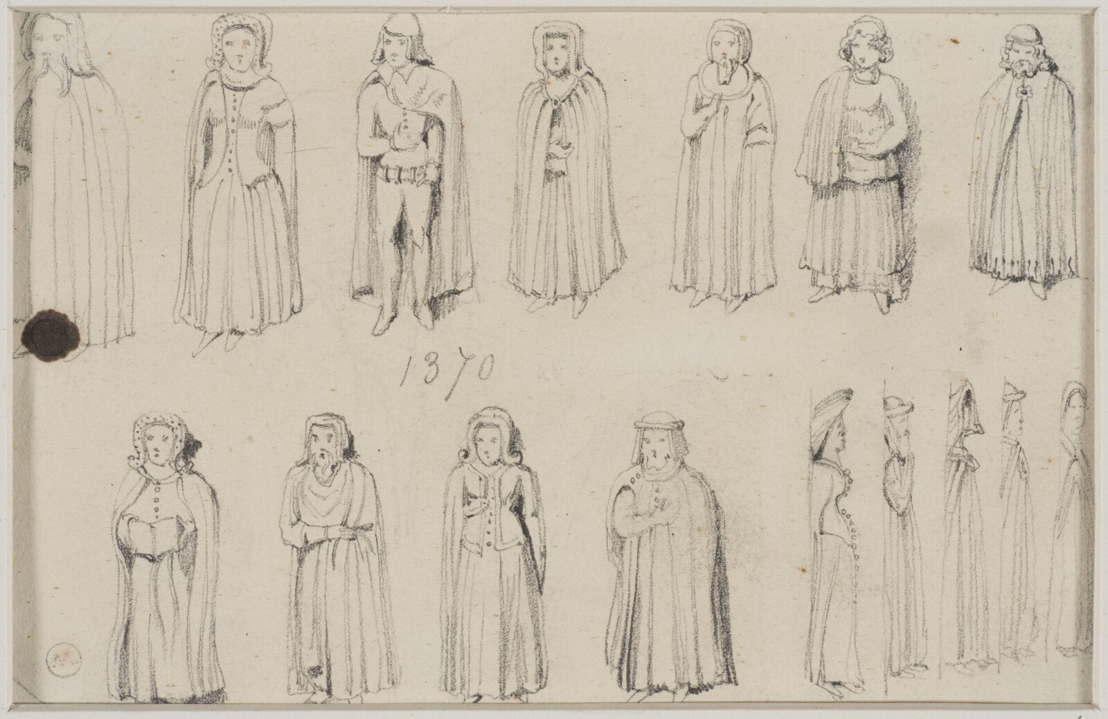Drawing, George Cattermole, mid 19th century