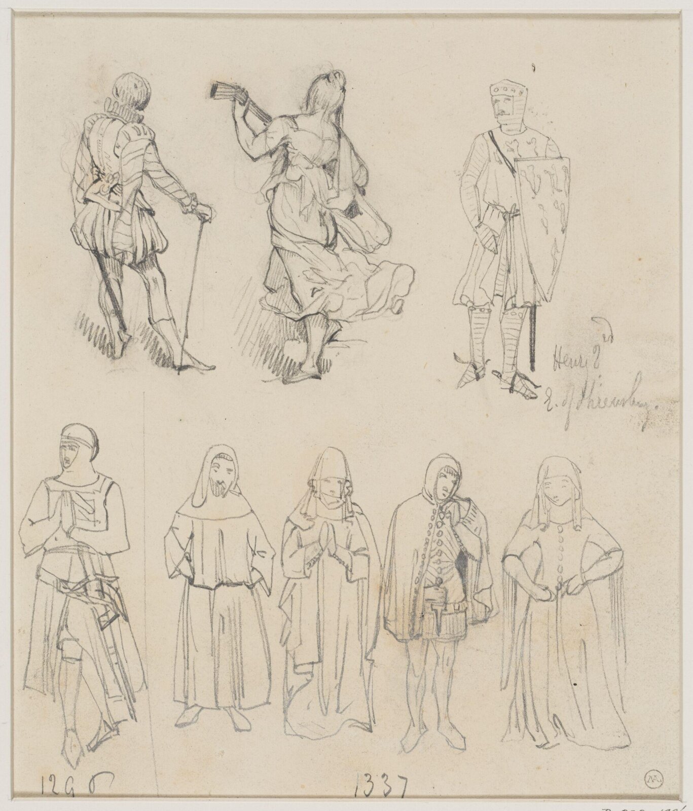 Drawing, George Cattermole, mid 19th century