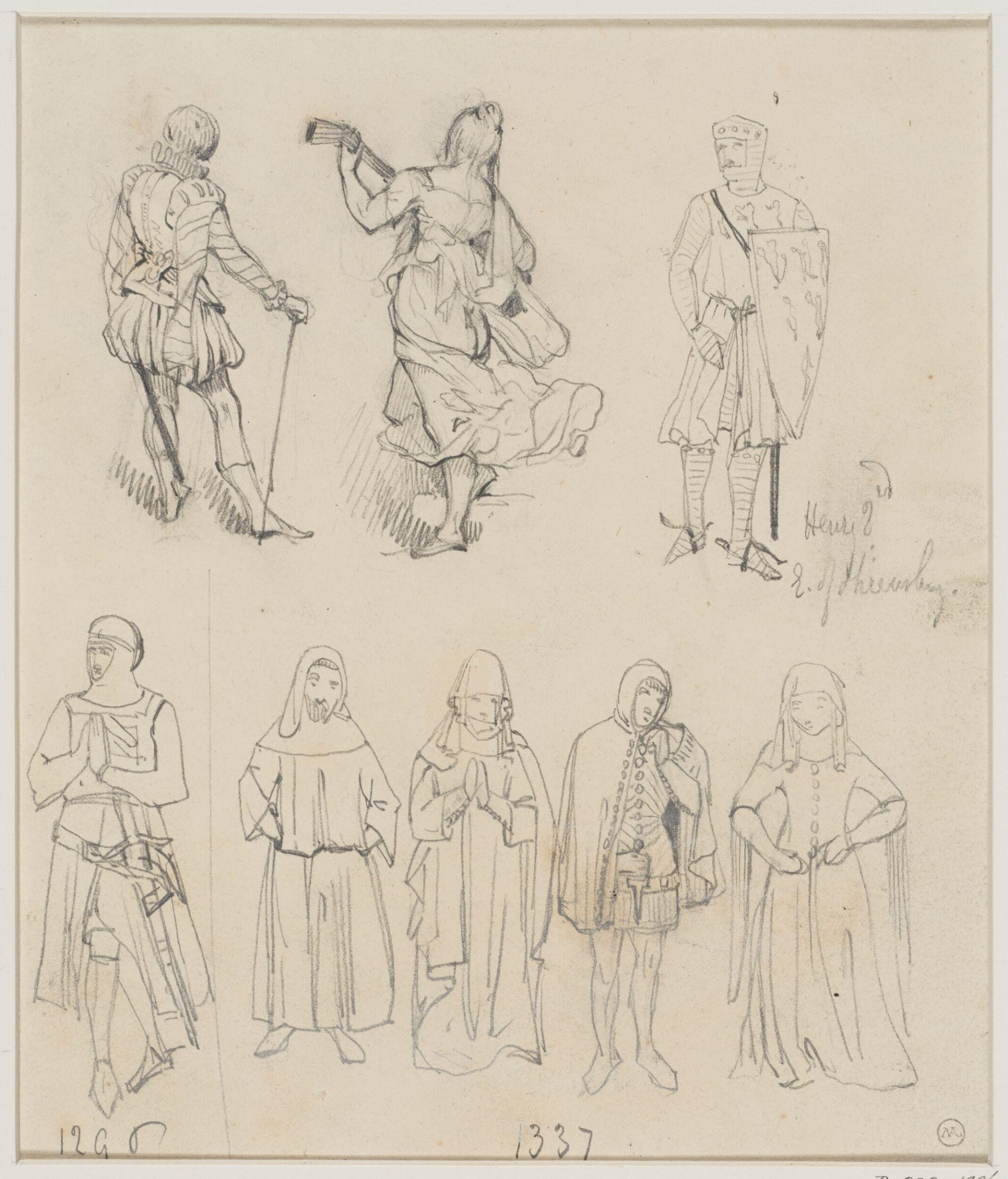 Drawing, George Cattermole, mid 19th century