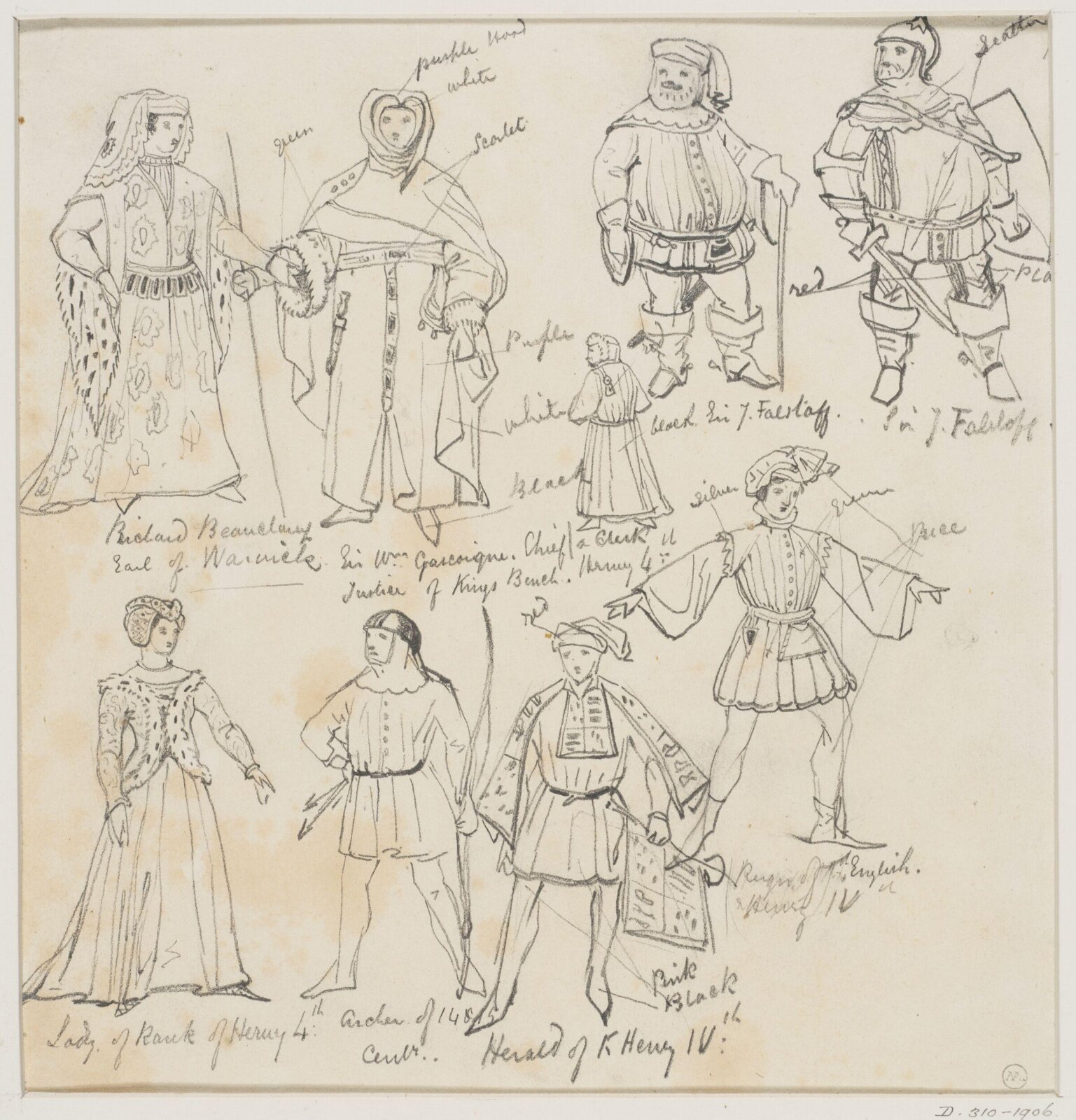 Drawing, George Cattermole, mid 19th century
