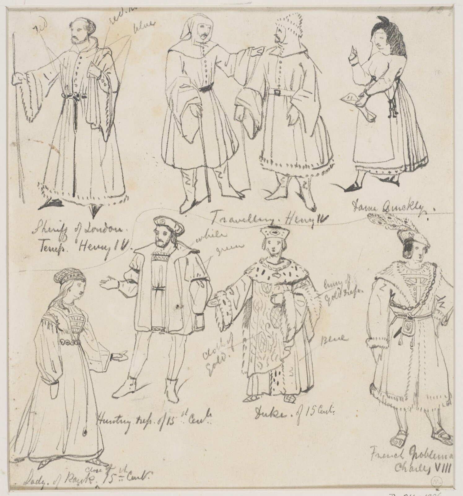 Drawing, George Cattermole, mid 19th century