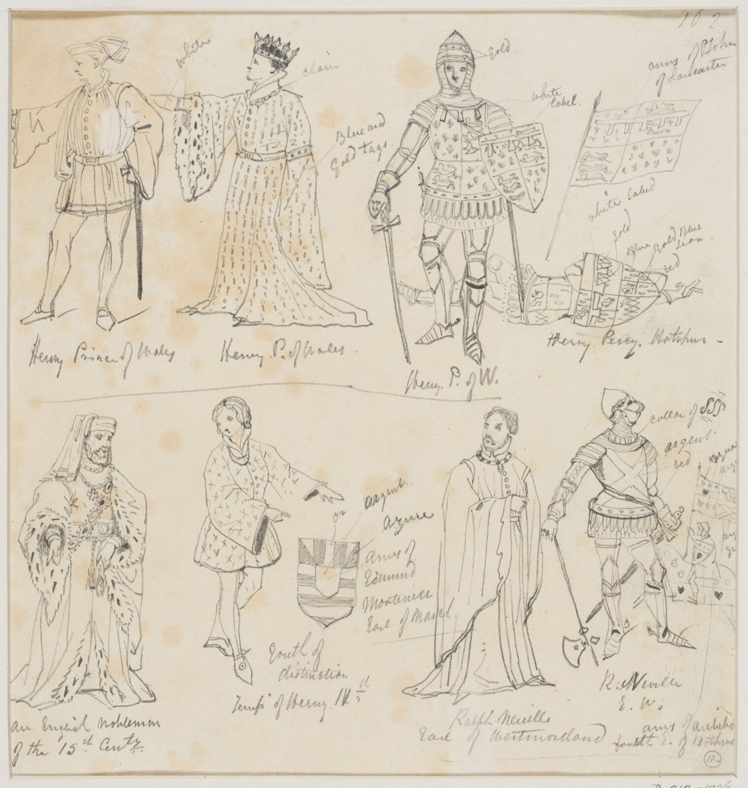 Drawing, George Cattermole, mid 19th century