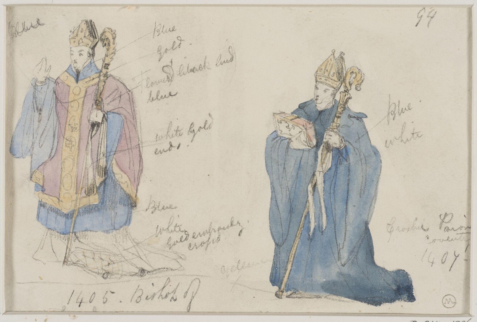 Drawing, George Cattermole, mid 19th century
