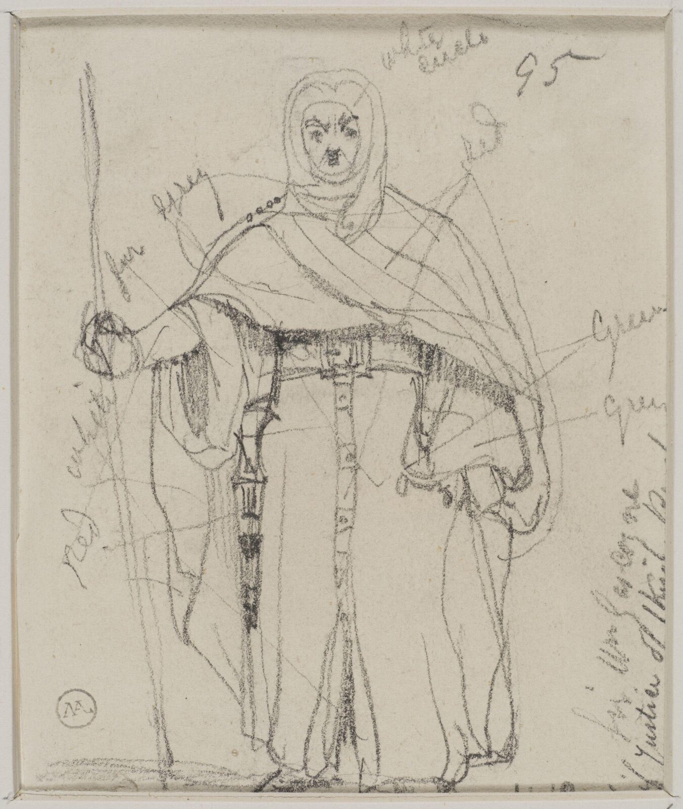 Drawing, George Cattermole, mid 19th century