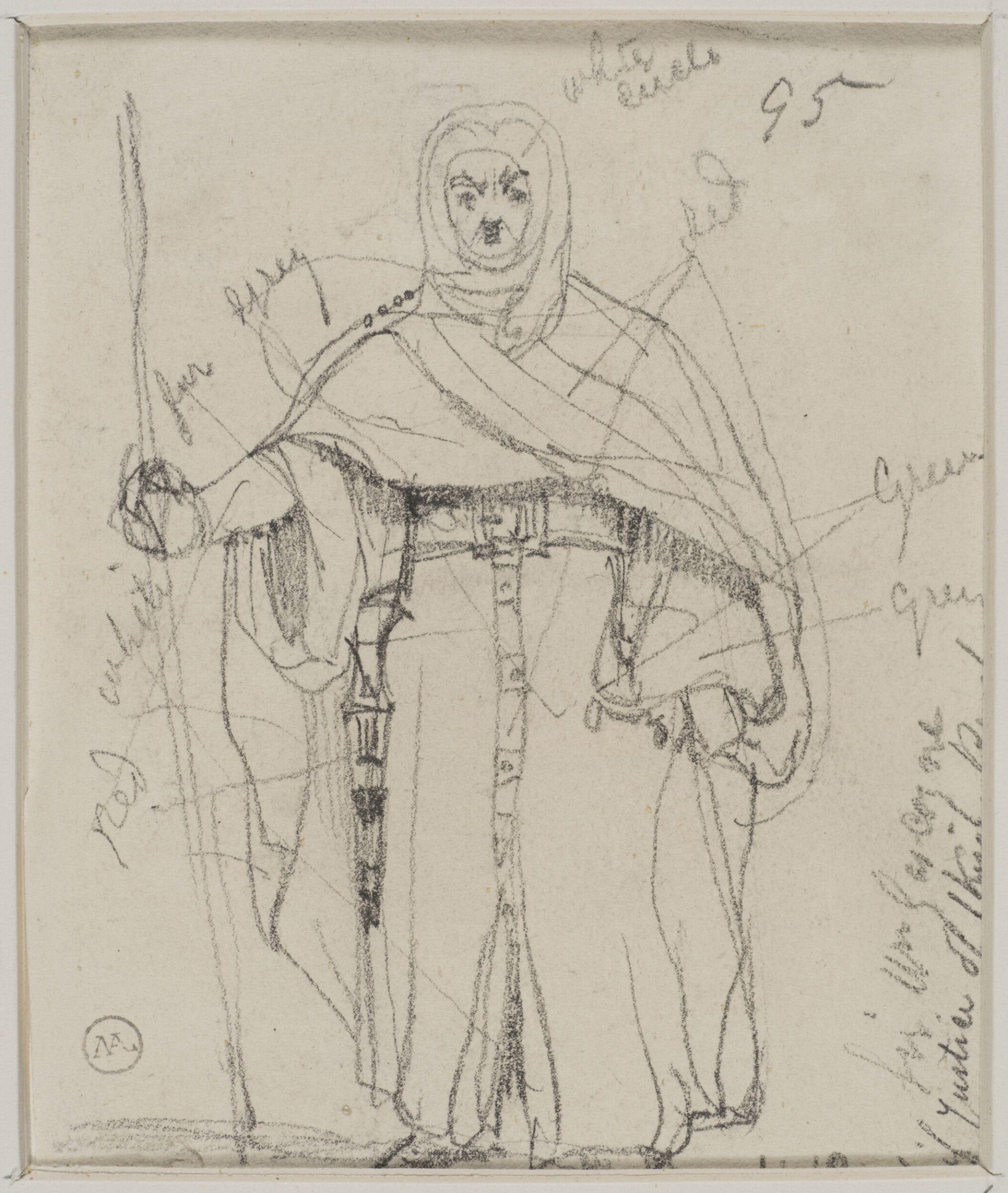 Drawing, George Cattermole, mid 19th century