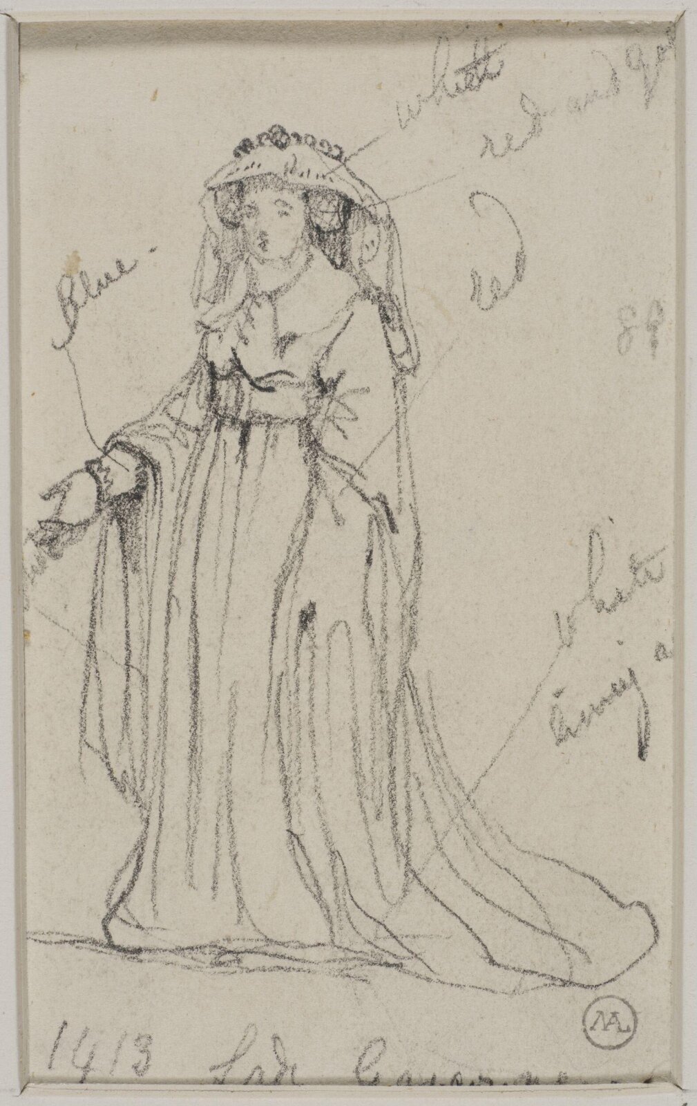 Drawing, George Cattermole, mid 19th century