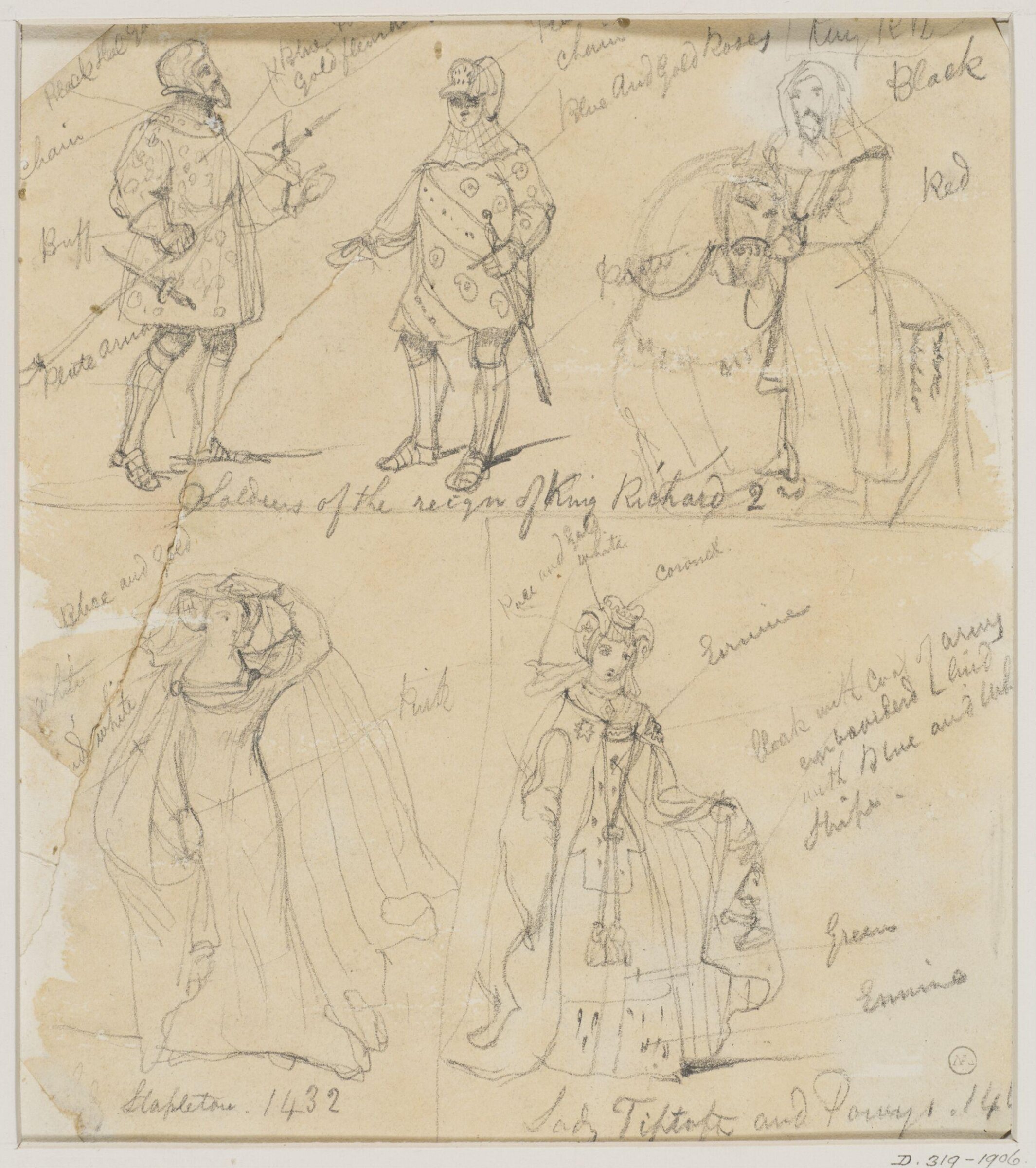 Drawing, George Cattermole, mid 19th century