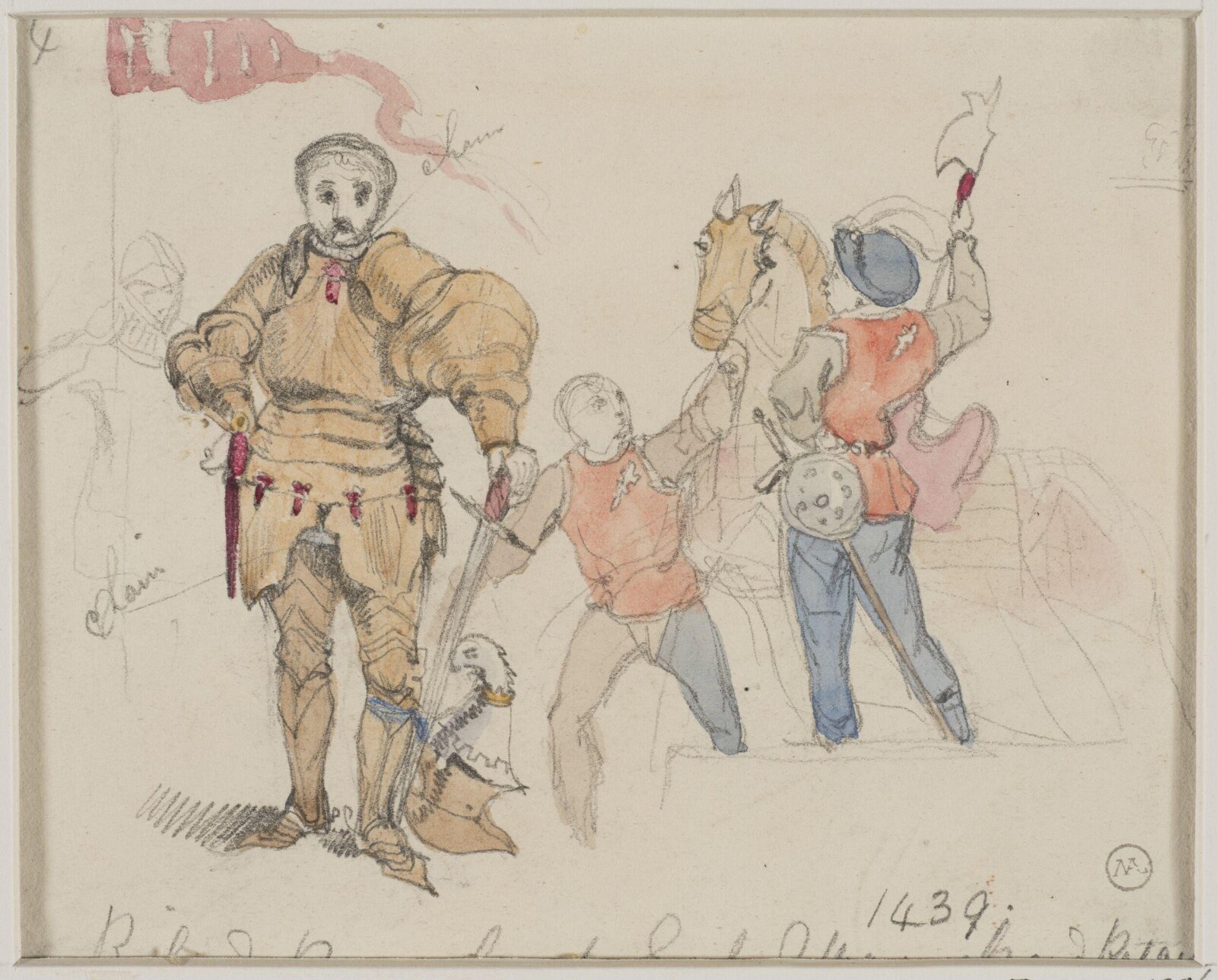 Drawing, George Cattermole, mid 19th century