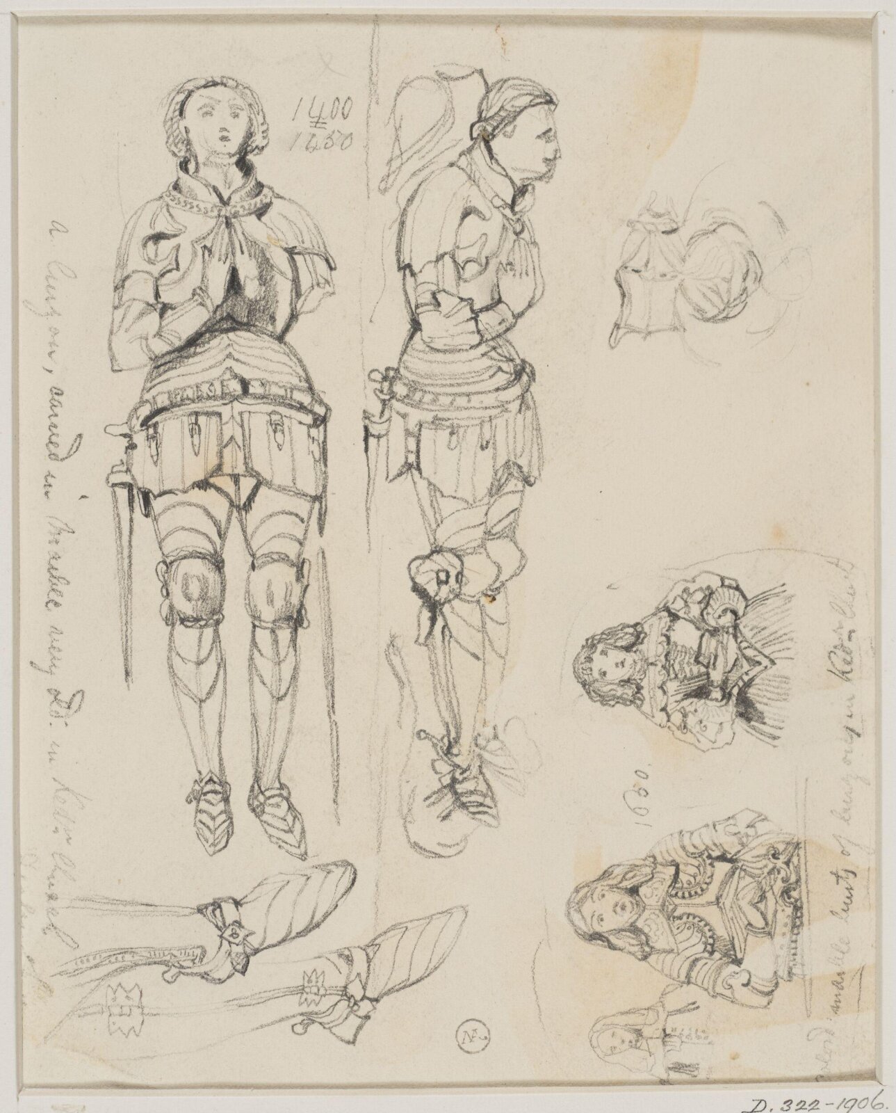 Drawing, George Cattermole, mid 19th century