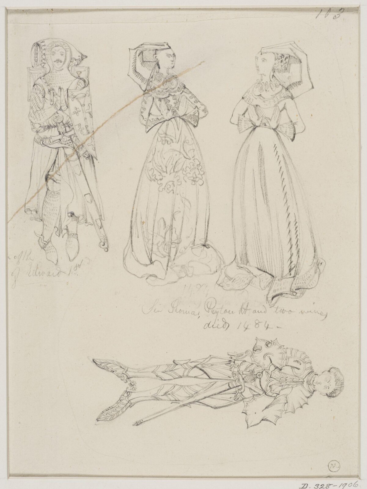 Drawing, George Cattermole, mid 19th century