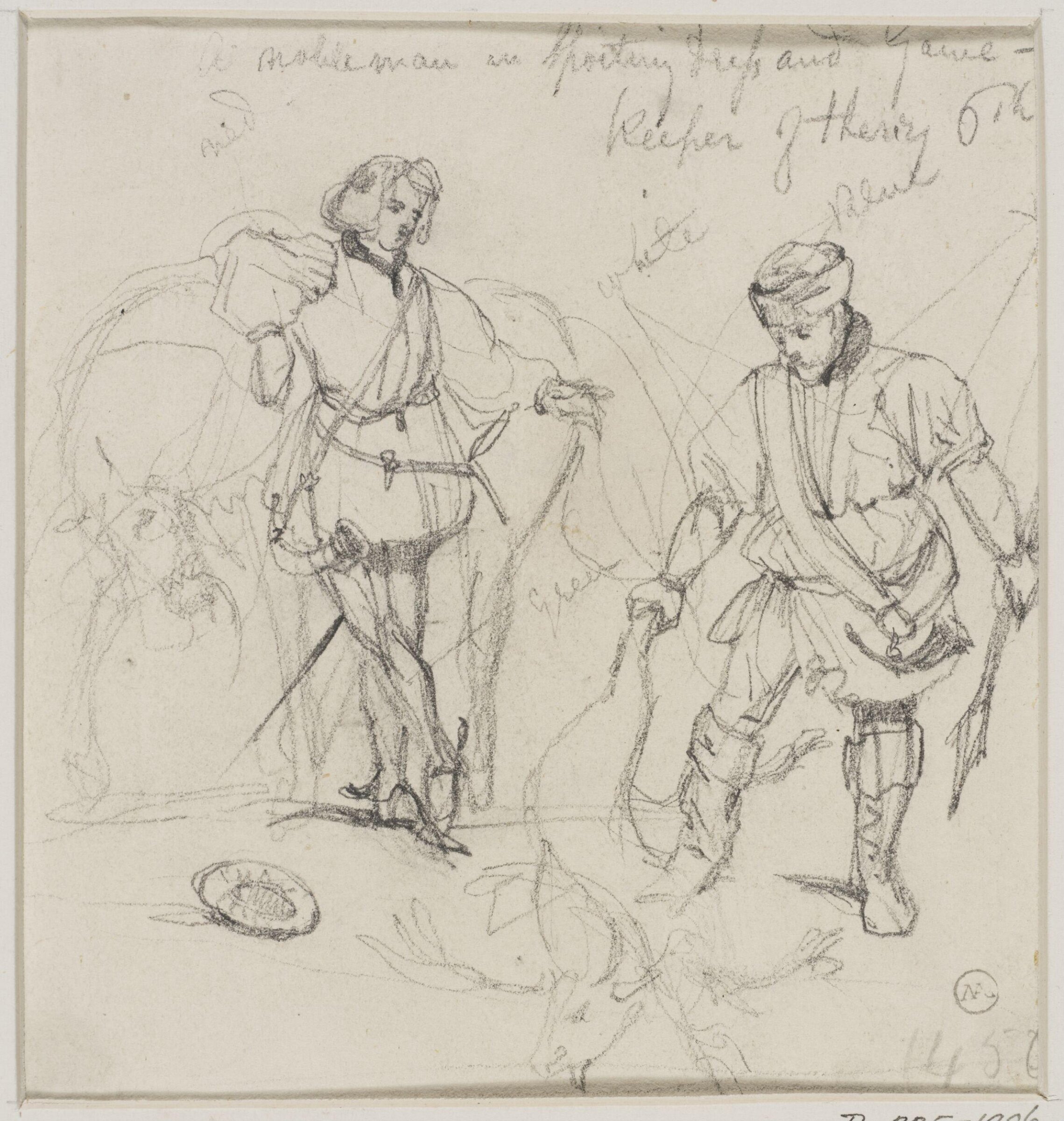 Drawing, George Cattermole, mid 19th century