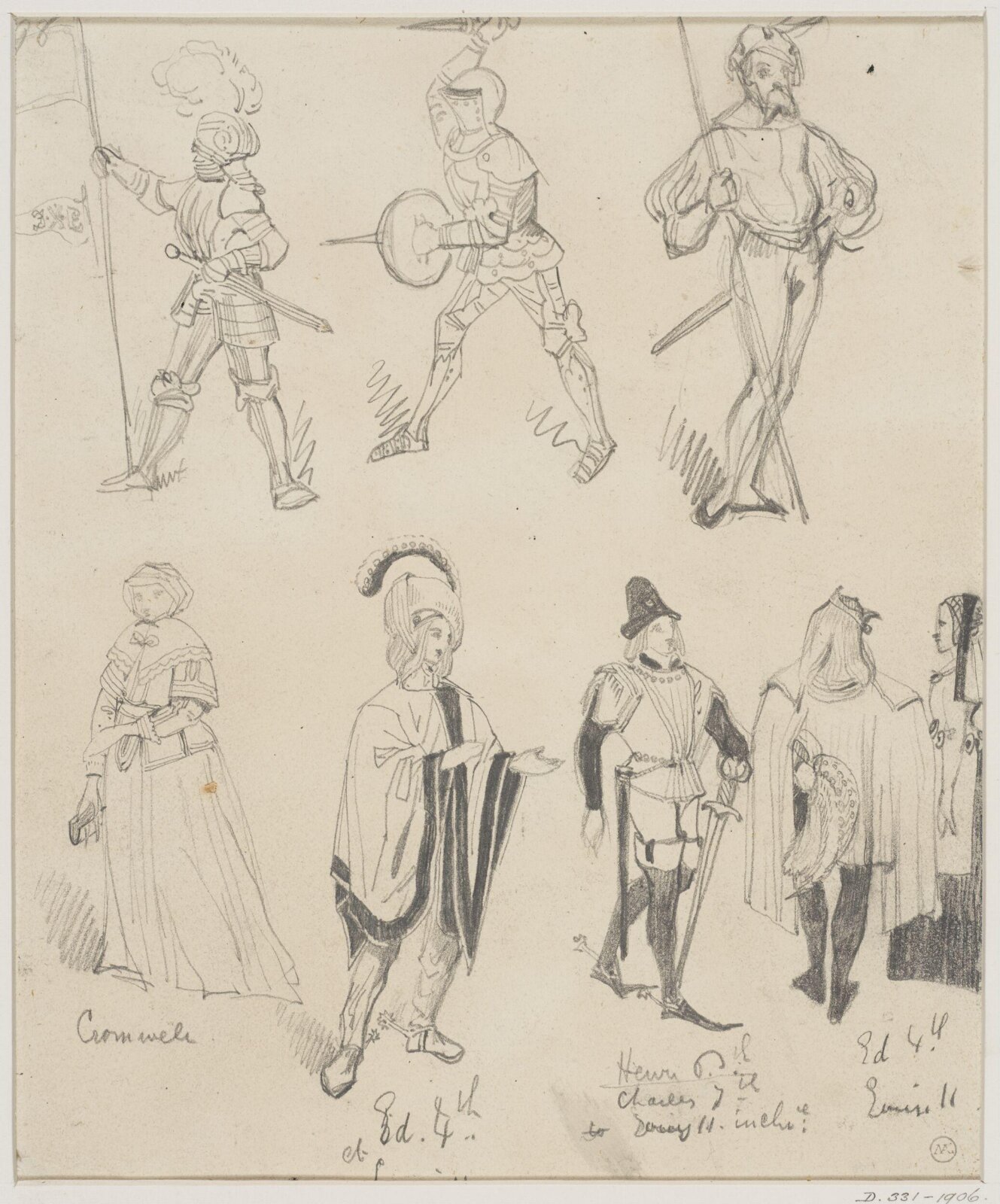 Drawing, George Cattermole, mid 19th century