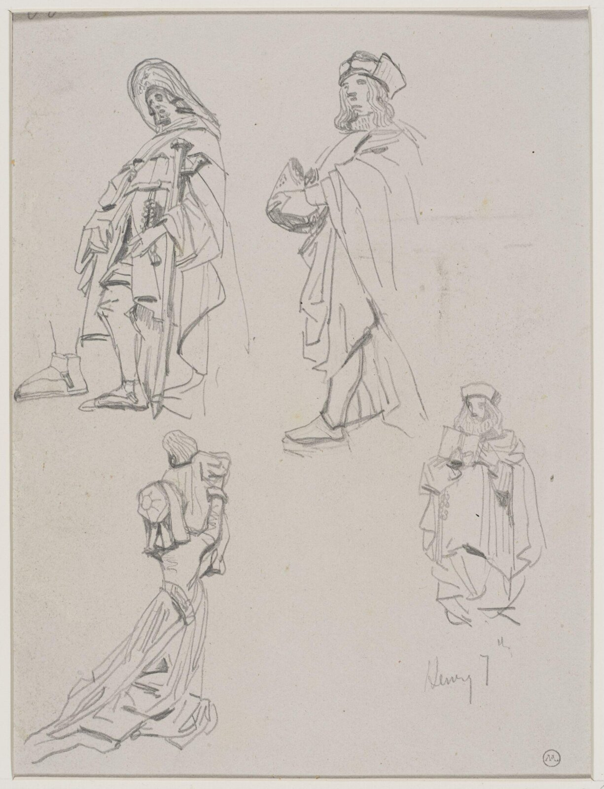 Drawing, George Cattermole, mid 19th century
