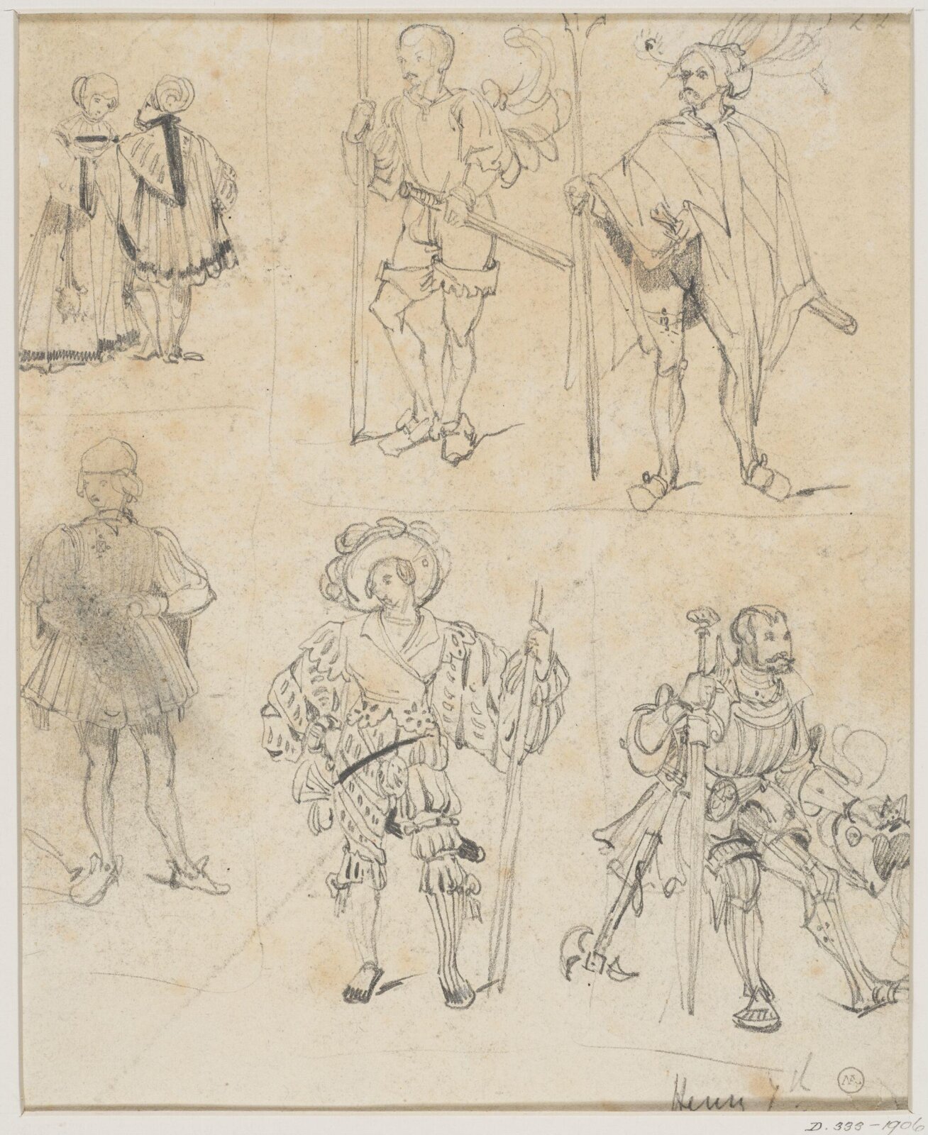 Drawing, George Cattermole, mid 19th century