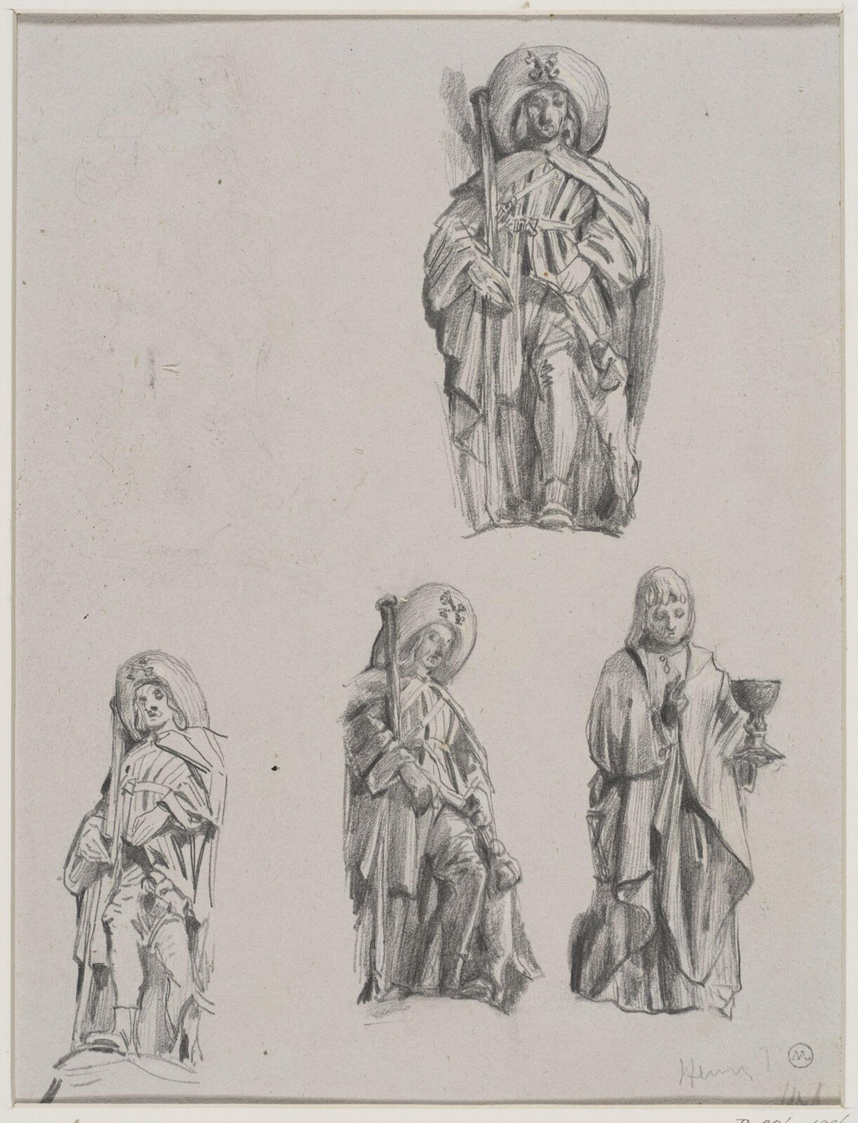 Drawing, George Cattermole, mid 19th century