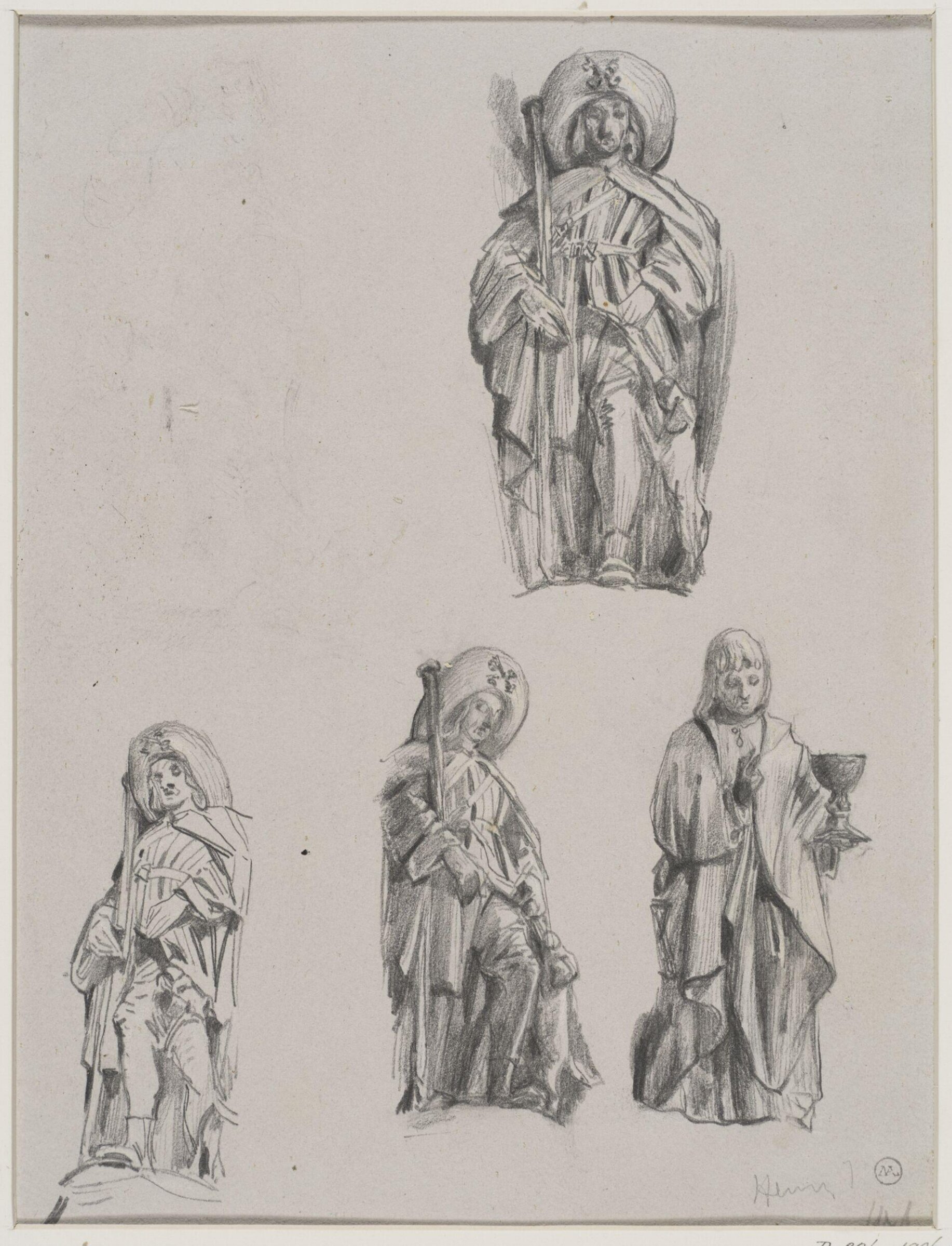 Drawing, George Cattermole, mid 19th century