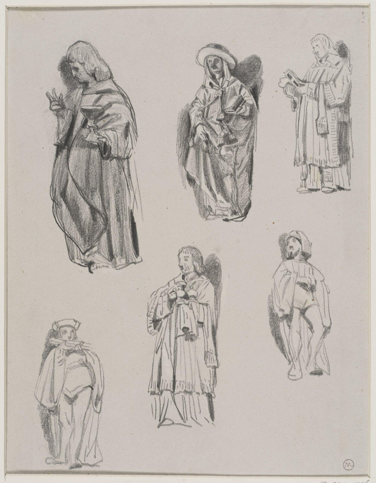 Drawing, George Cattermole, mid 19th century