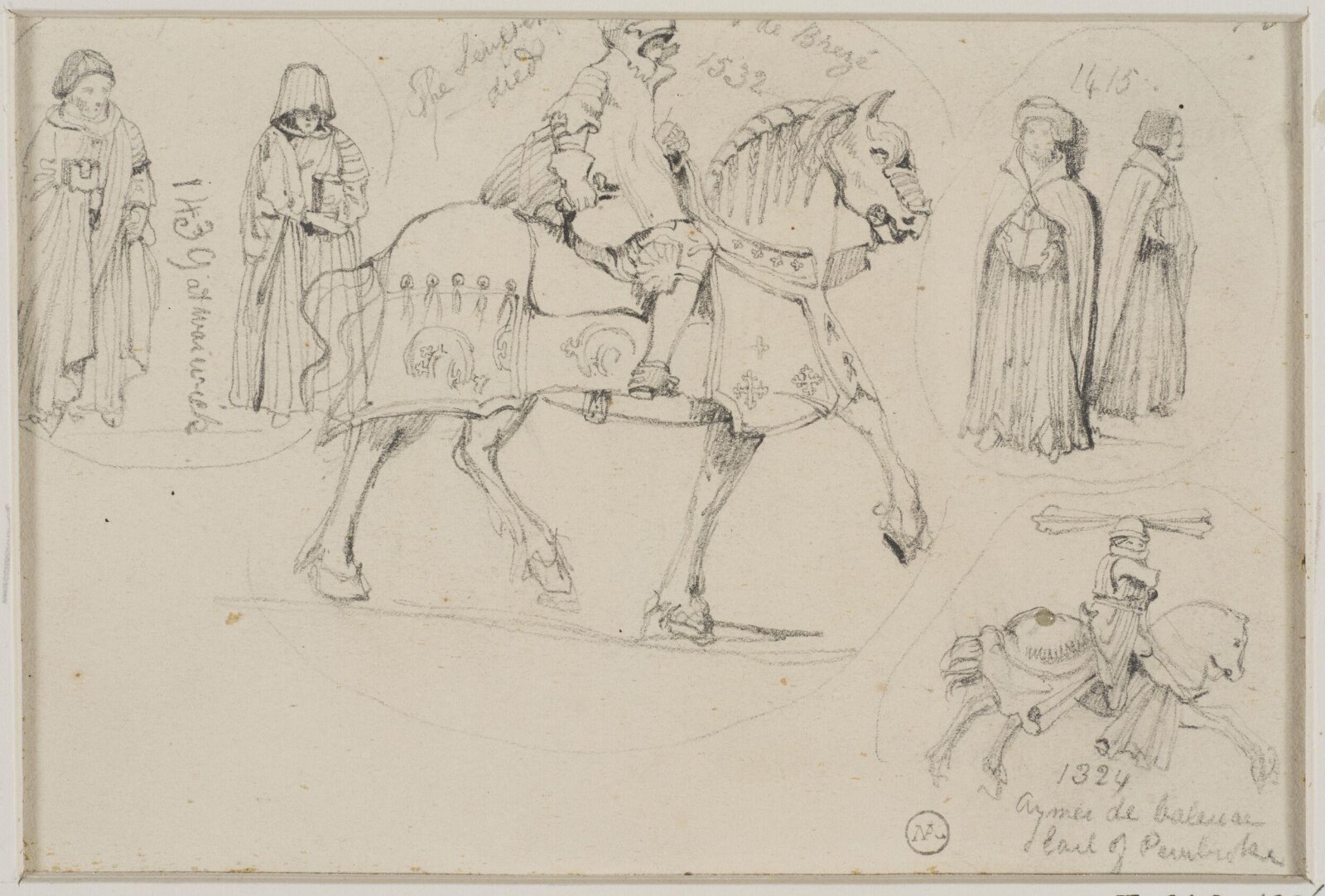 Drawing, George Cattermole, mid 19th century