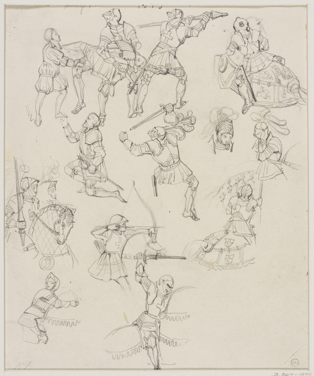 Drawing, George Cattermole, mid 19th century