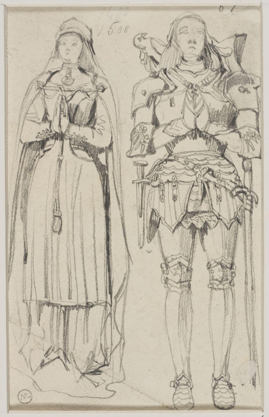 Drawing, George Cattermole, mid 19th century