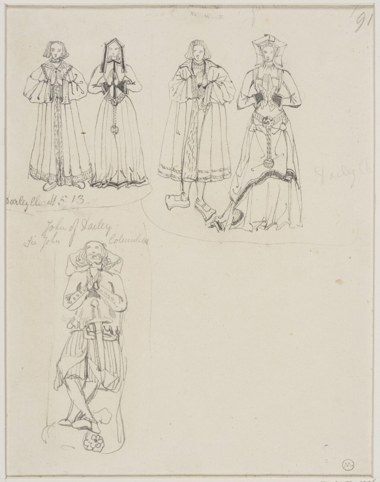 Drawing, George Cattermole, mid 19th century