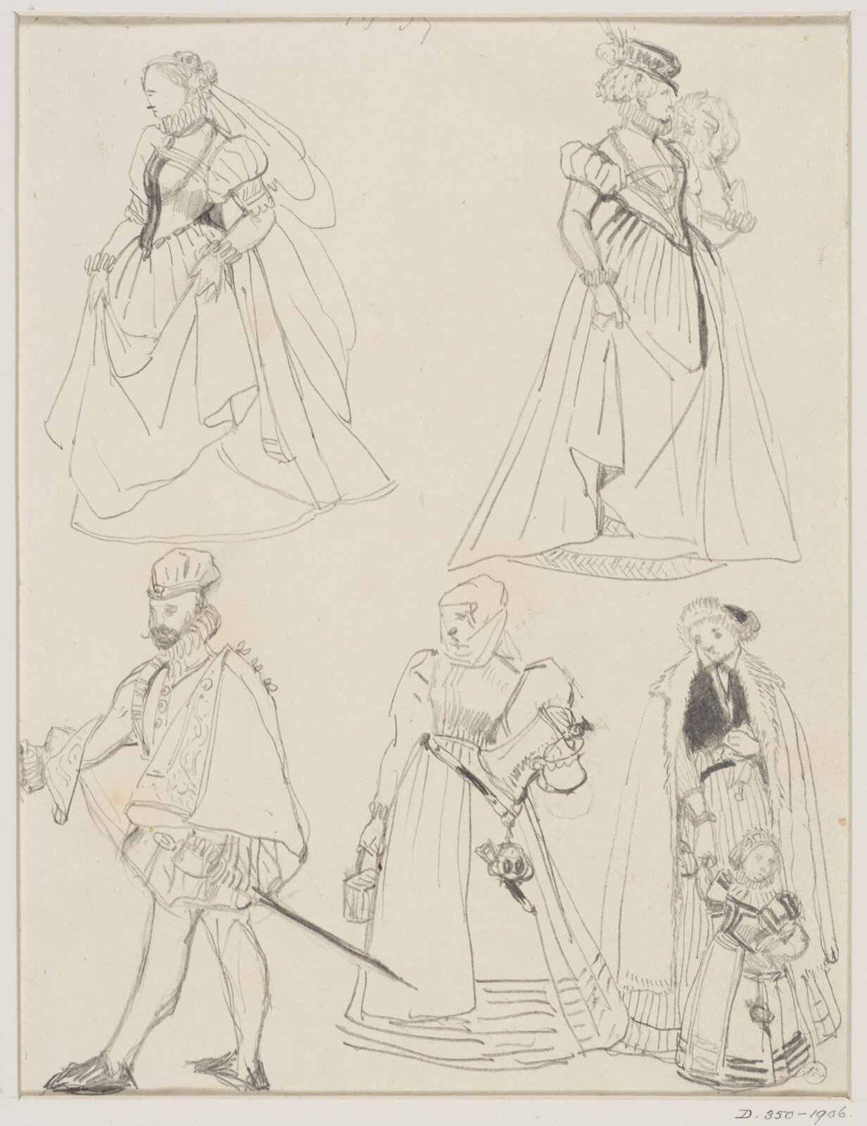 Drawing, George Cattermole, mid 19th century