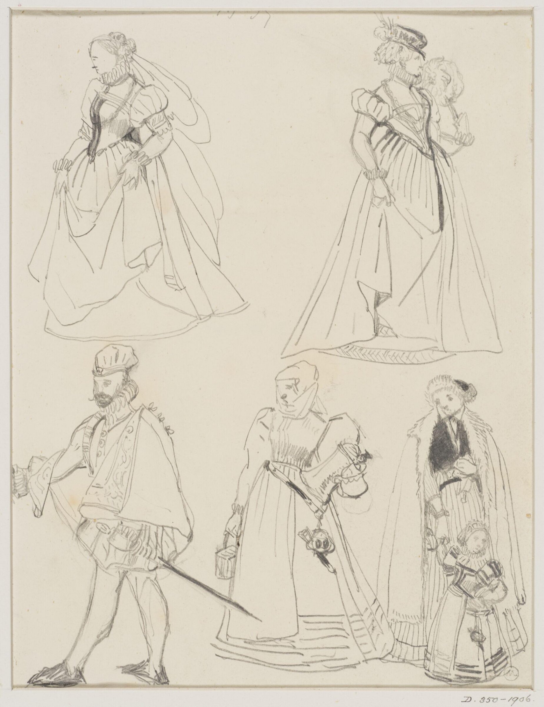 Drawing, George Cattermole, mid 19th century