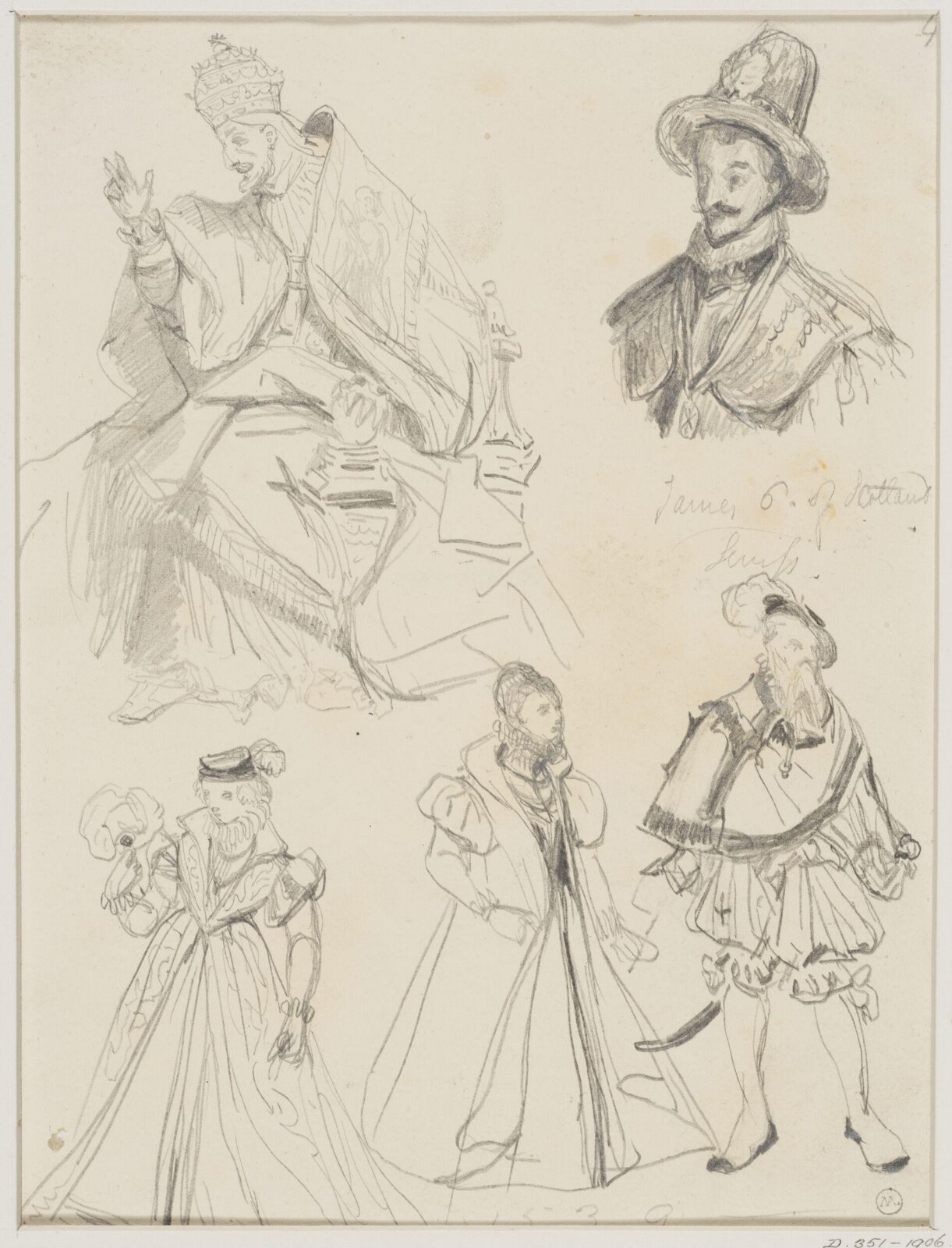 Drawing, George Cattermole, mid 19th century