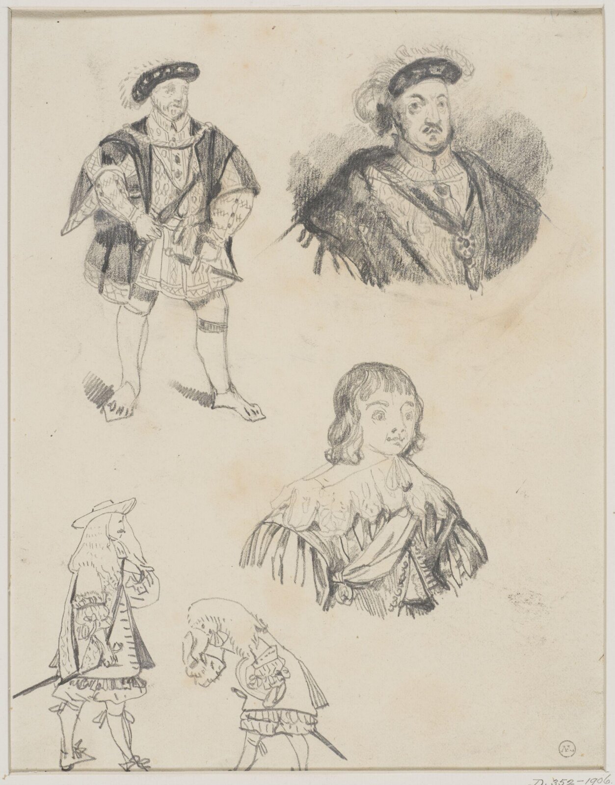Drawing, George Cattermole, mid 19th century