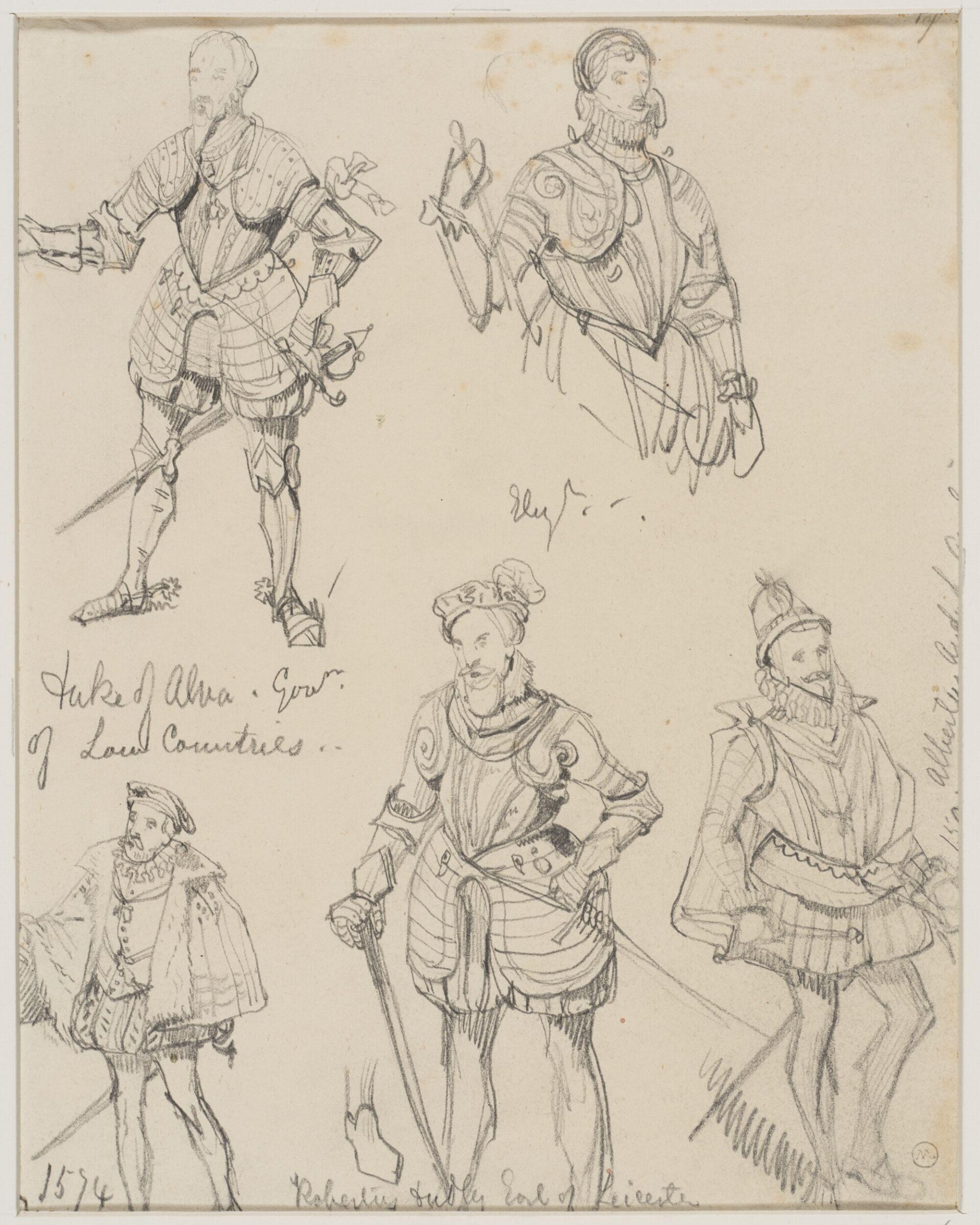 Drawing, George Cattermole, mid 19th century