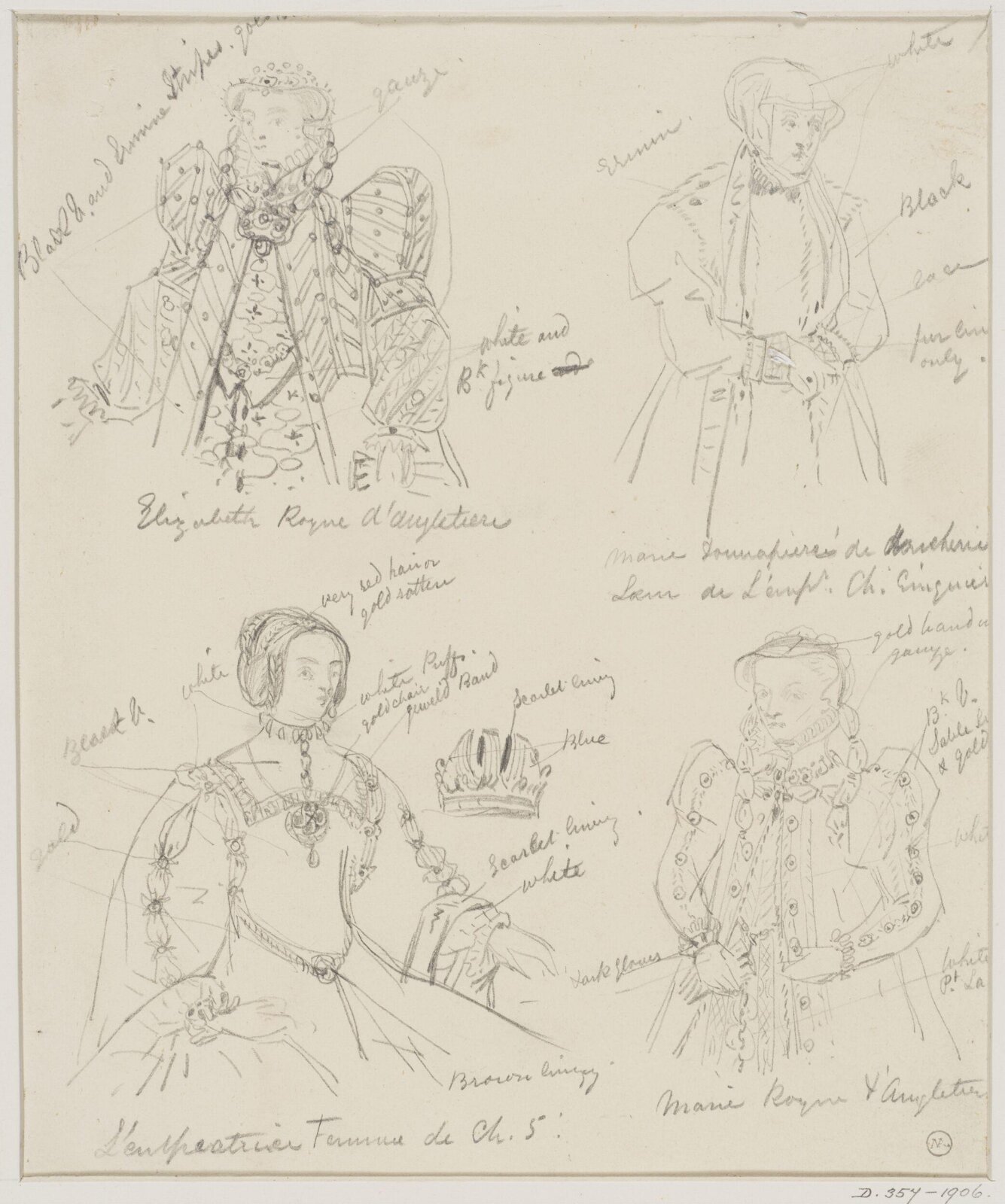 Drawing, George Cattermole, mid 19th century