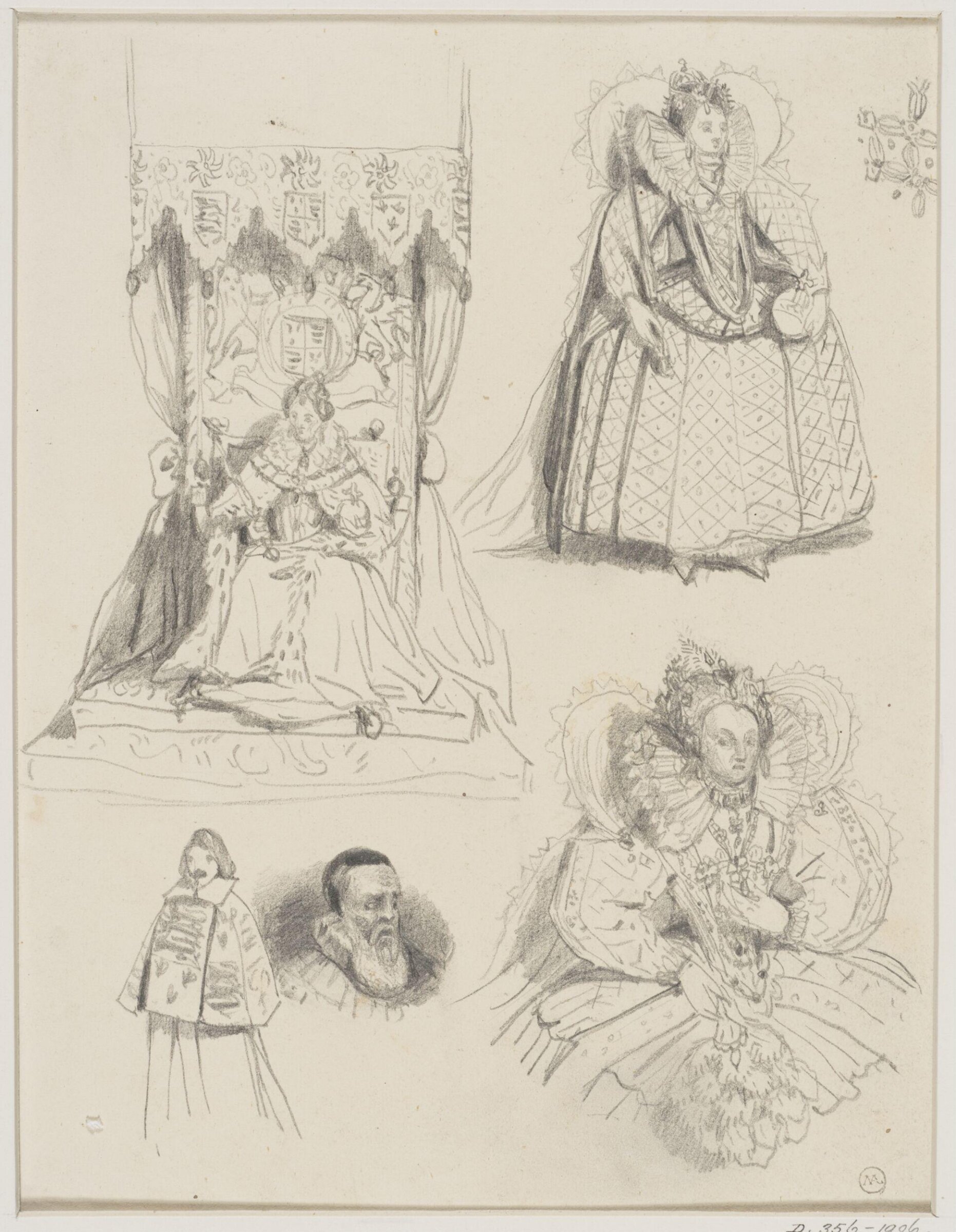 Drawing, George Cattermole, mid 19th century
