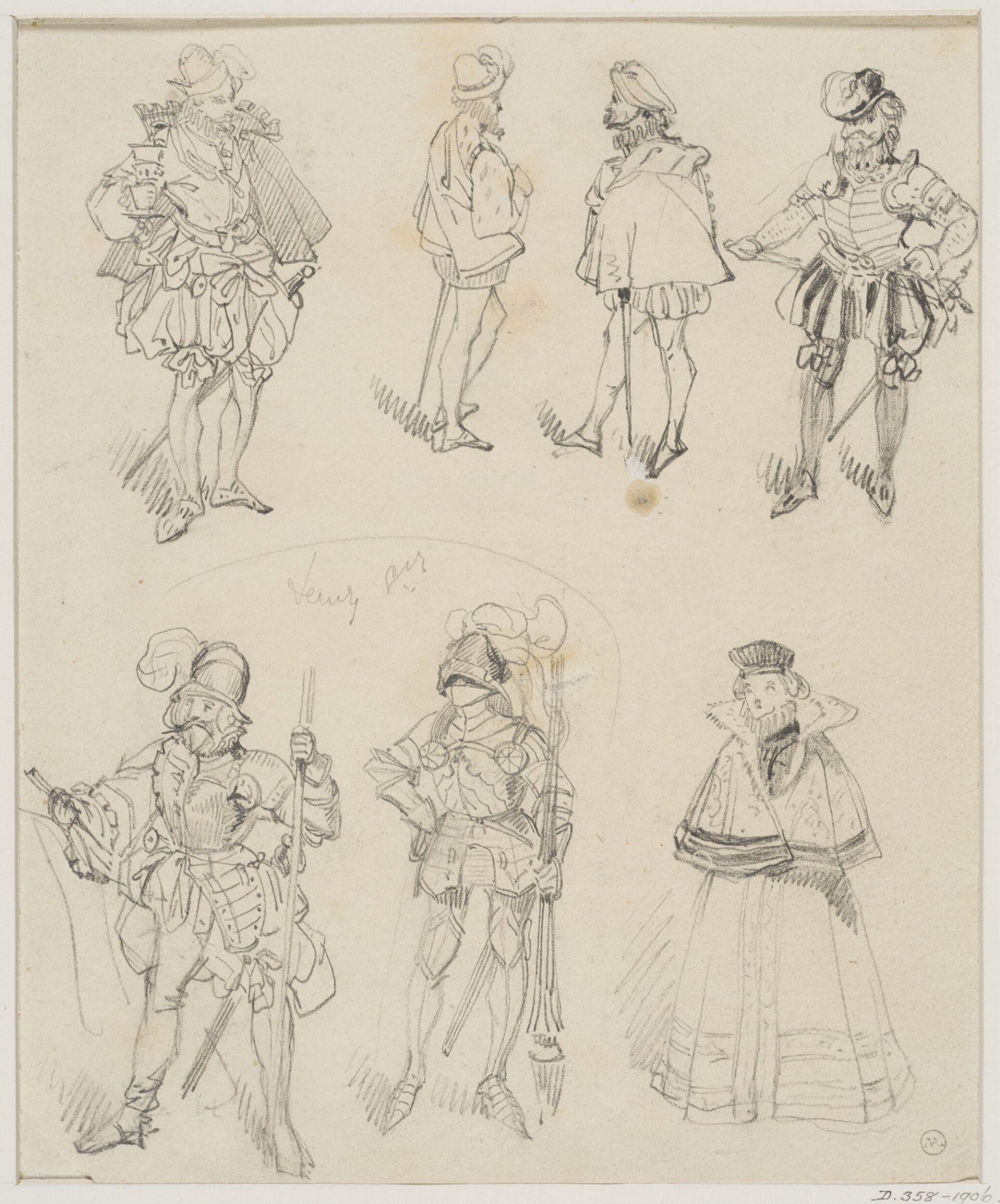 Drawing, George Cattermole, mid 19th century