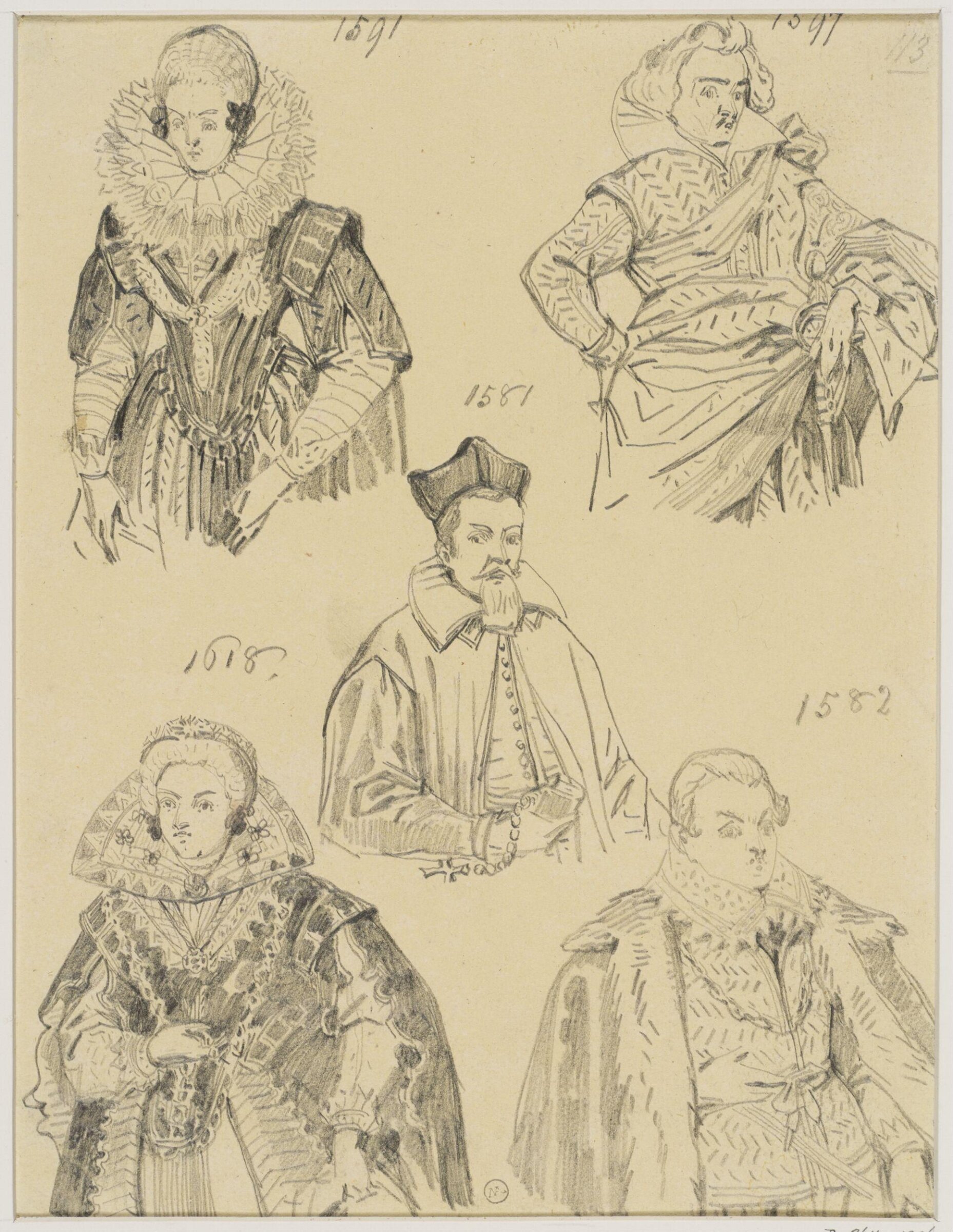 Drawing, George Cattermole, mid 19th century