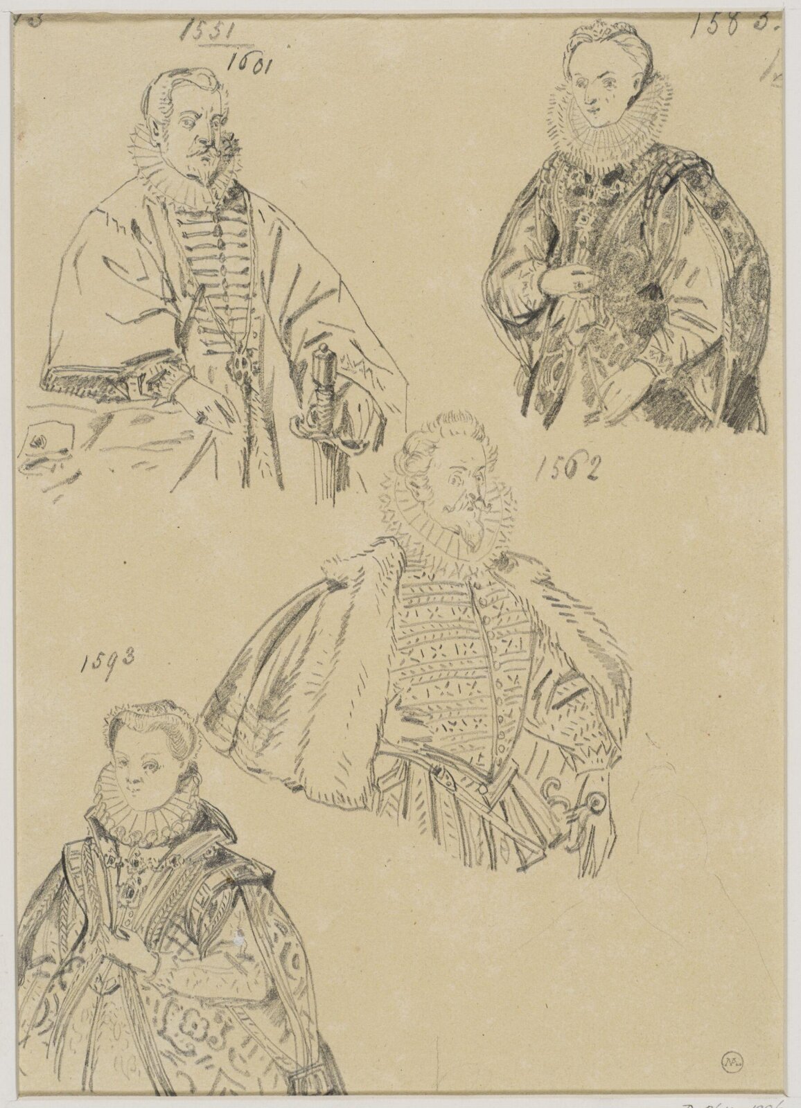 Drawing, George Cattermole, mid 19th century