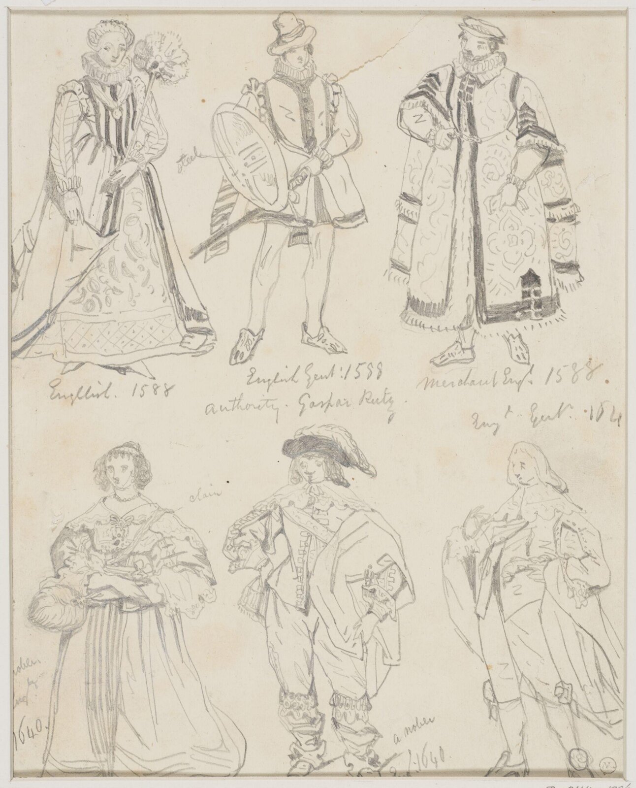 Drawing, George Cattermole, mid 19th century
