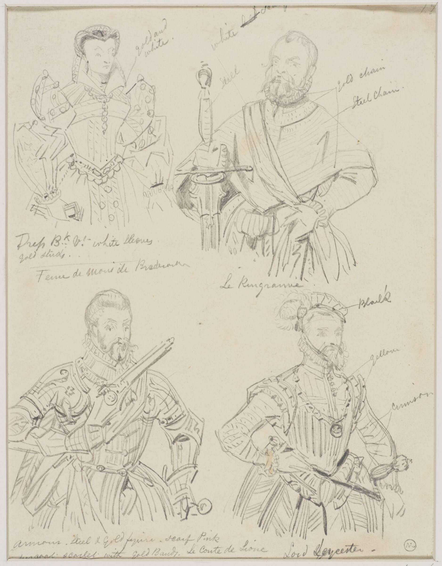 Drawing, George Cattermole, mid 19th century