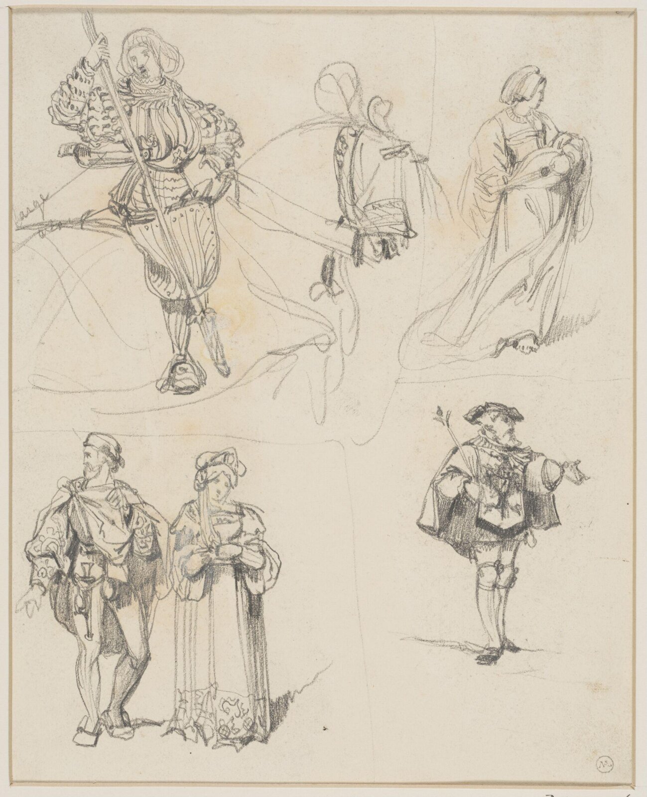 Drawing, George Cattermole, mid 19th century