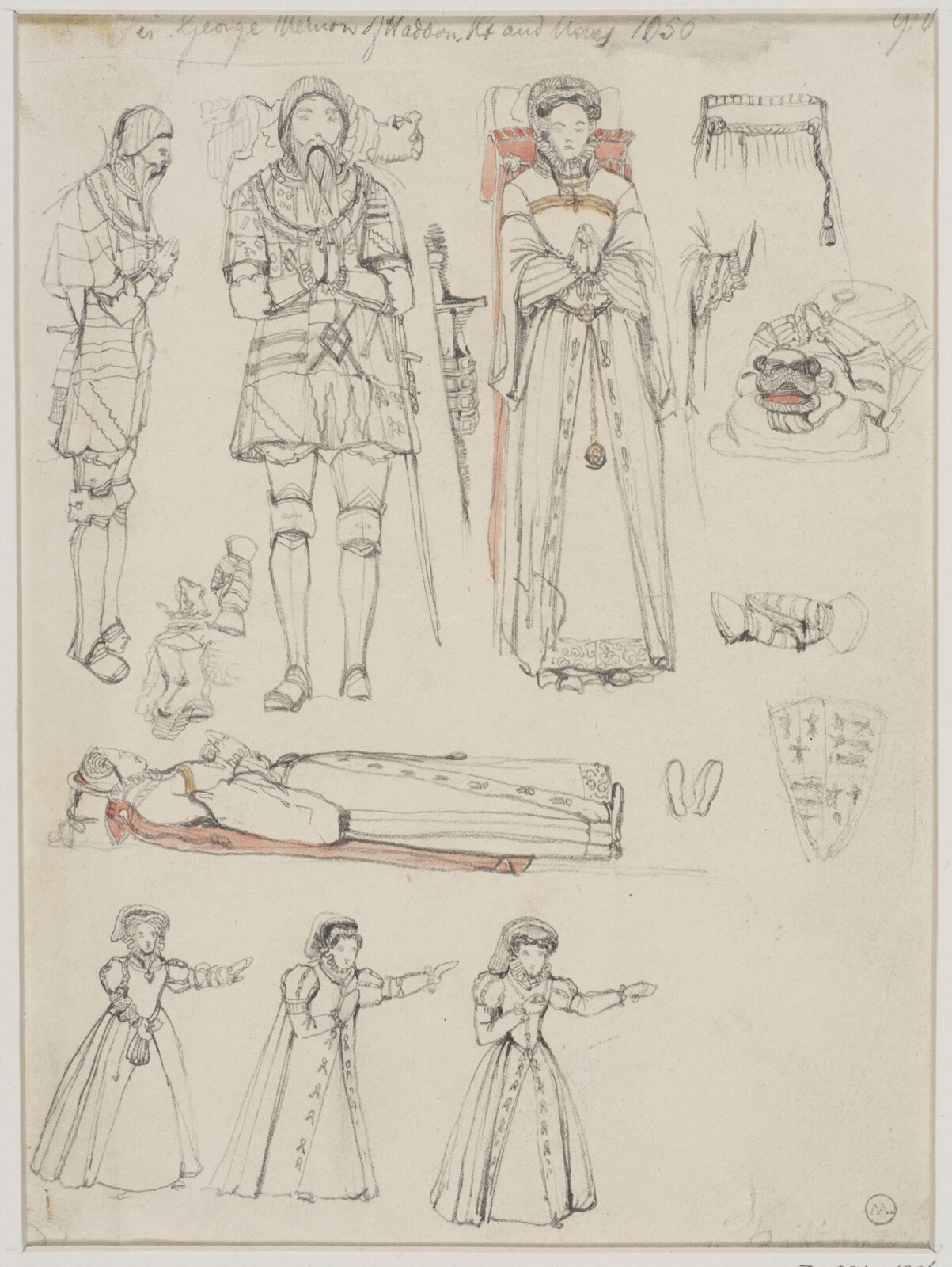 Drawing, George Cattermole, mid 19th century