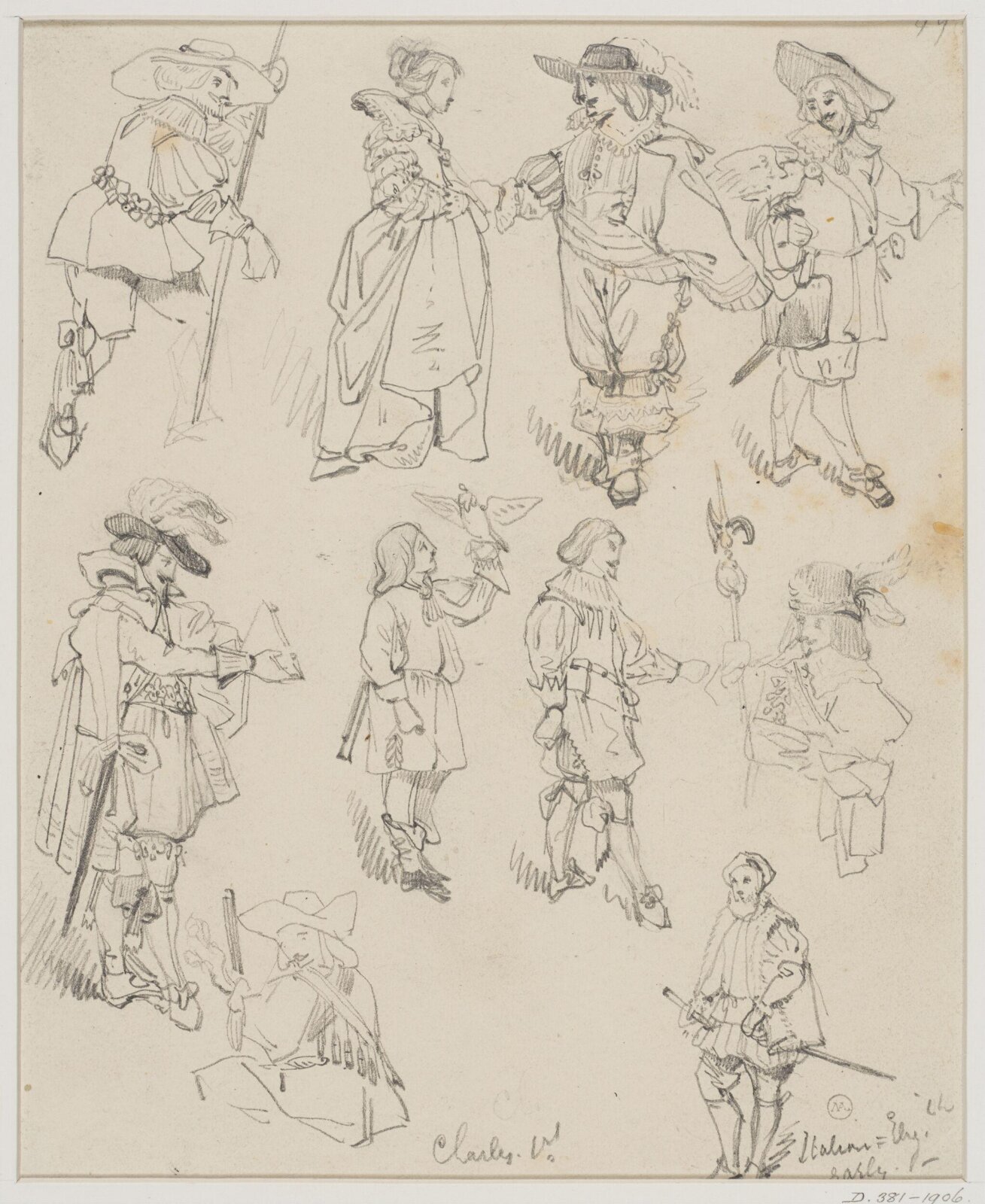Drawing, George Cattermole, mid 19th century