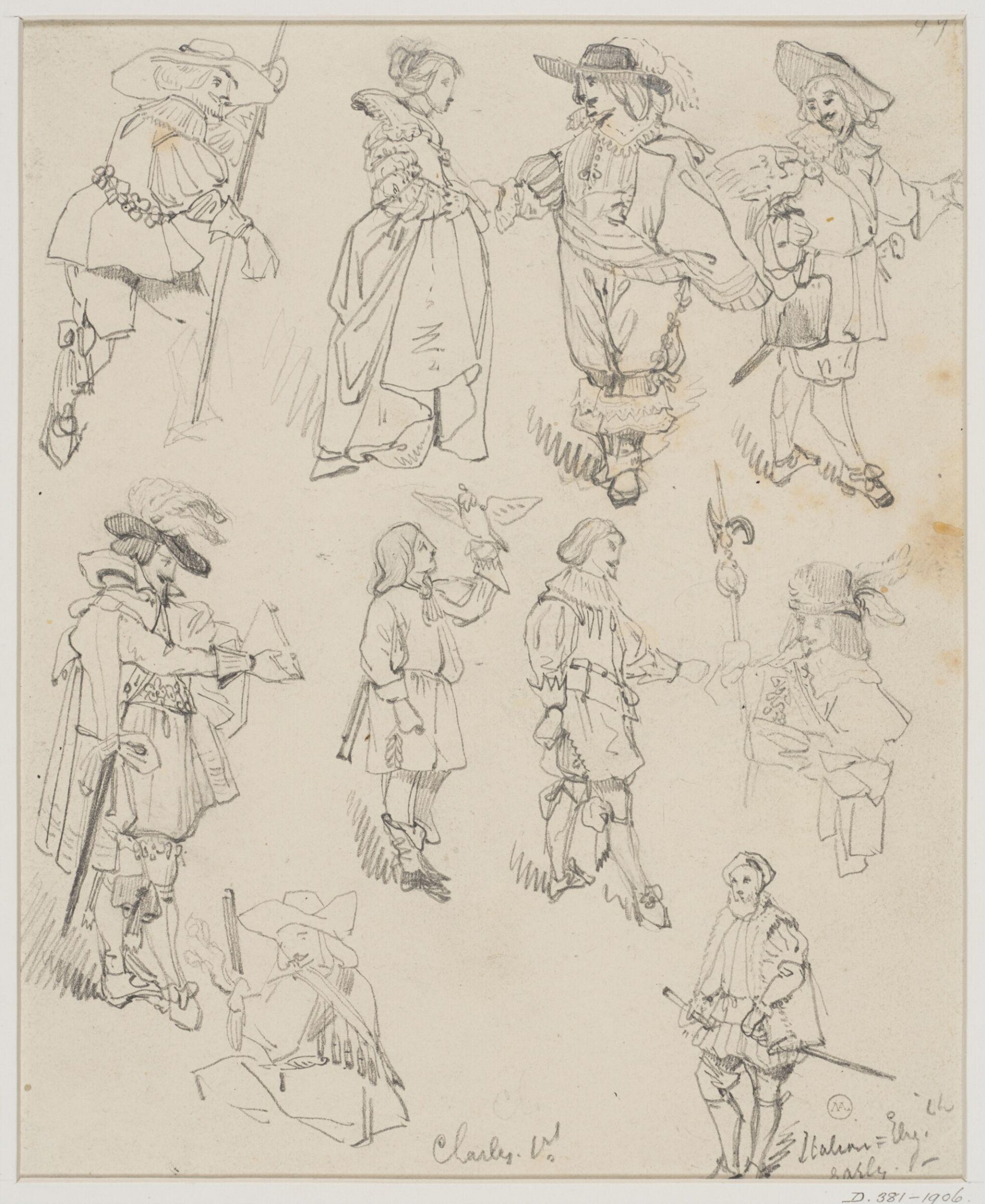 Drawing, George Cattermole, mid 19th century