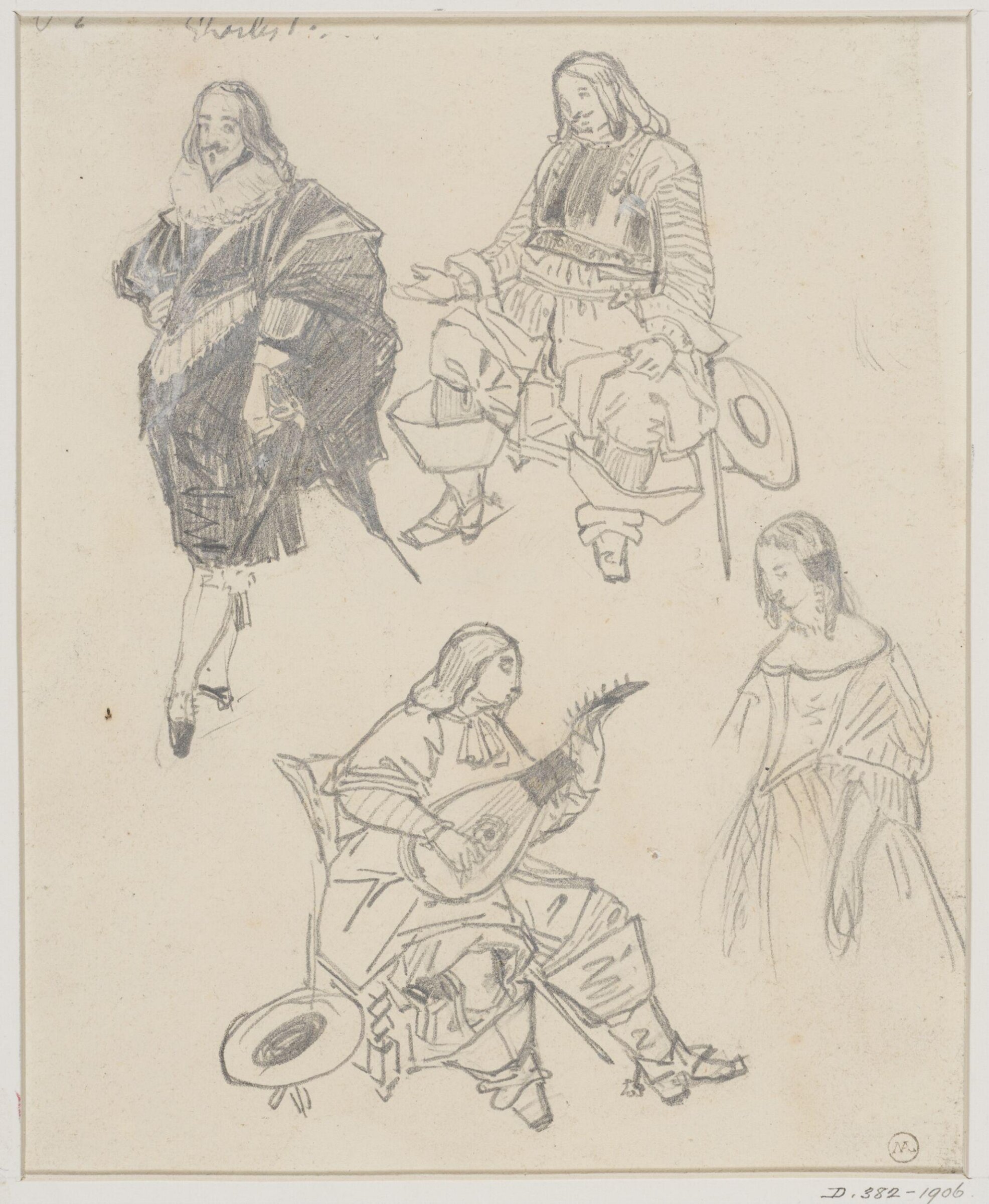 Drawing, George Cattermole, mid 19th century