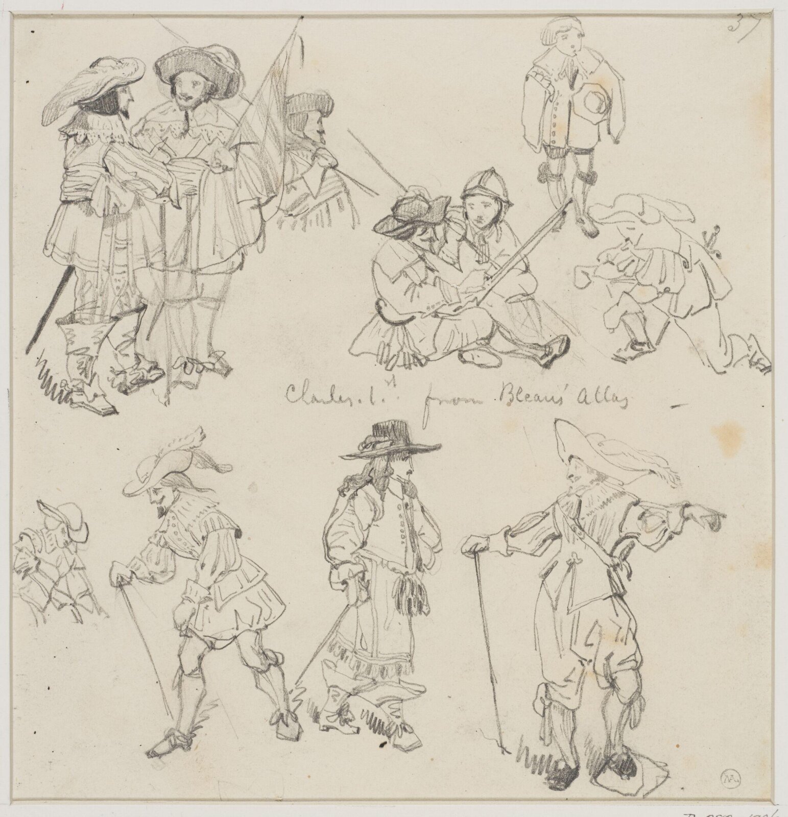 Drawing, George Cattermole, mid 19th century