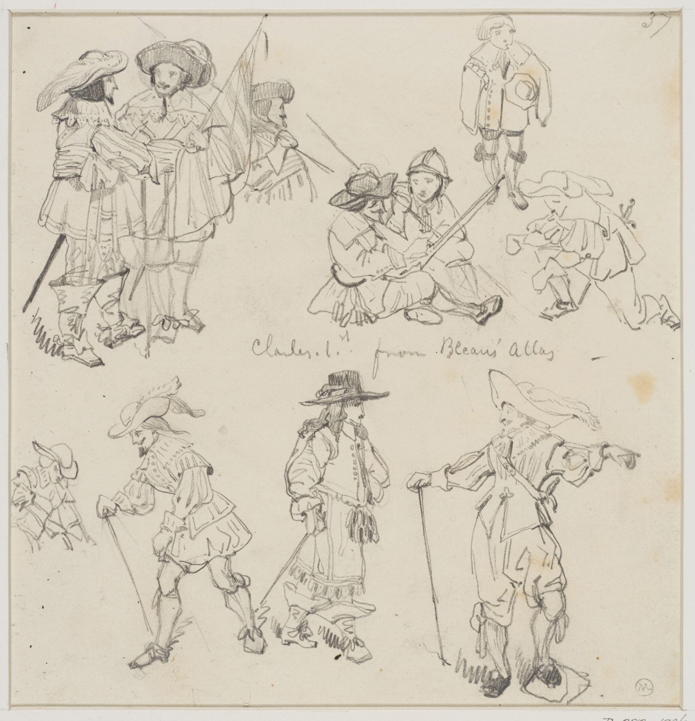 Drawing, George Cattermole, mid 19th century